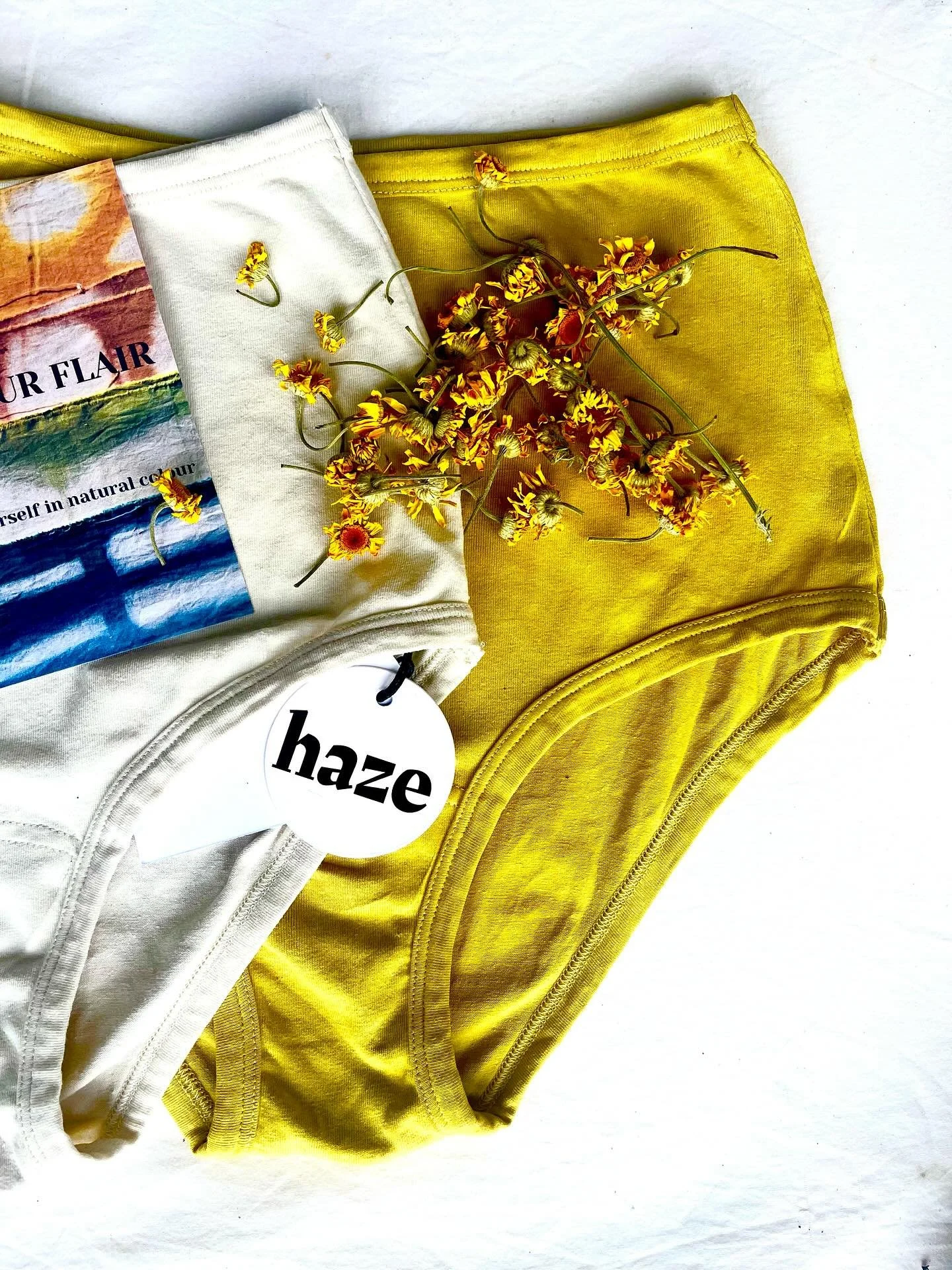 Dye your own knickers kits are BACK!

After a hugely successful run of natural dye kits since 2023, we&rsquo;ve now relaunched our top-selling knickers kit with a fresh and exclusive collab - with @hazeunderthings 

This time the knickers are Organic