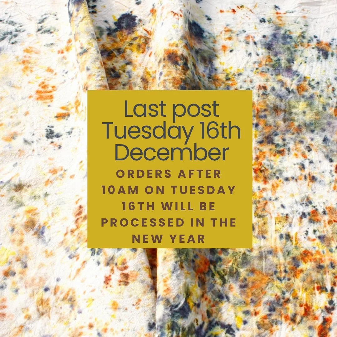 Thank you SOO MUCH to everyone that&rsquo;s made an order with us .. it means so much for the future of our social impact work!!

We still have lots of L + M socks, yarns, dyes, seeds and kits - last post date is Tuesday for guaranteed Christmas post