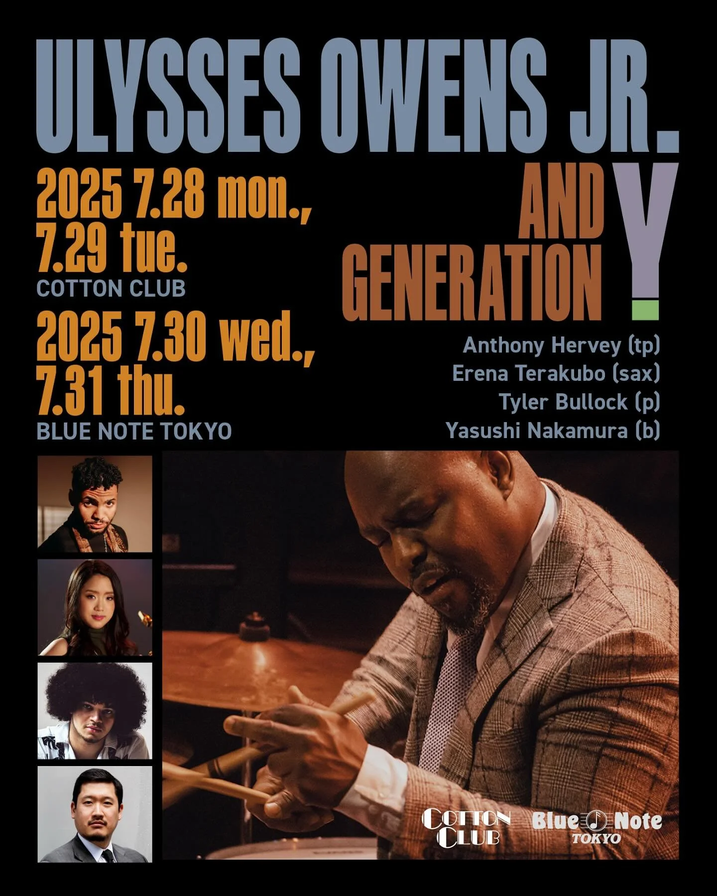 Ulysses Owens Jr. at Cotton Club, Marunouchi