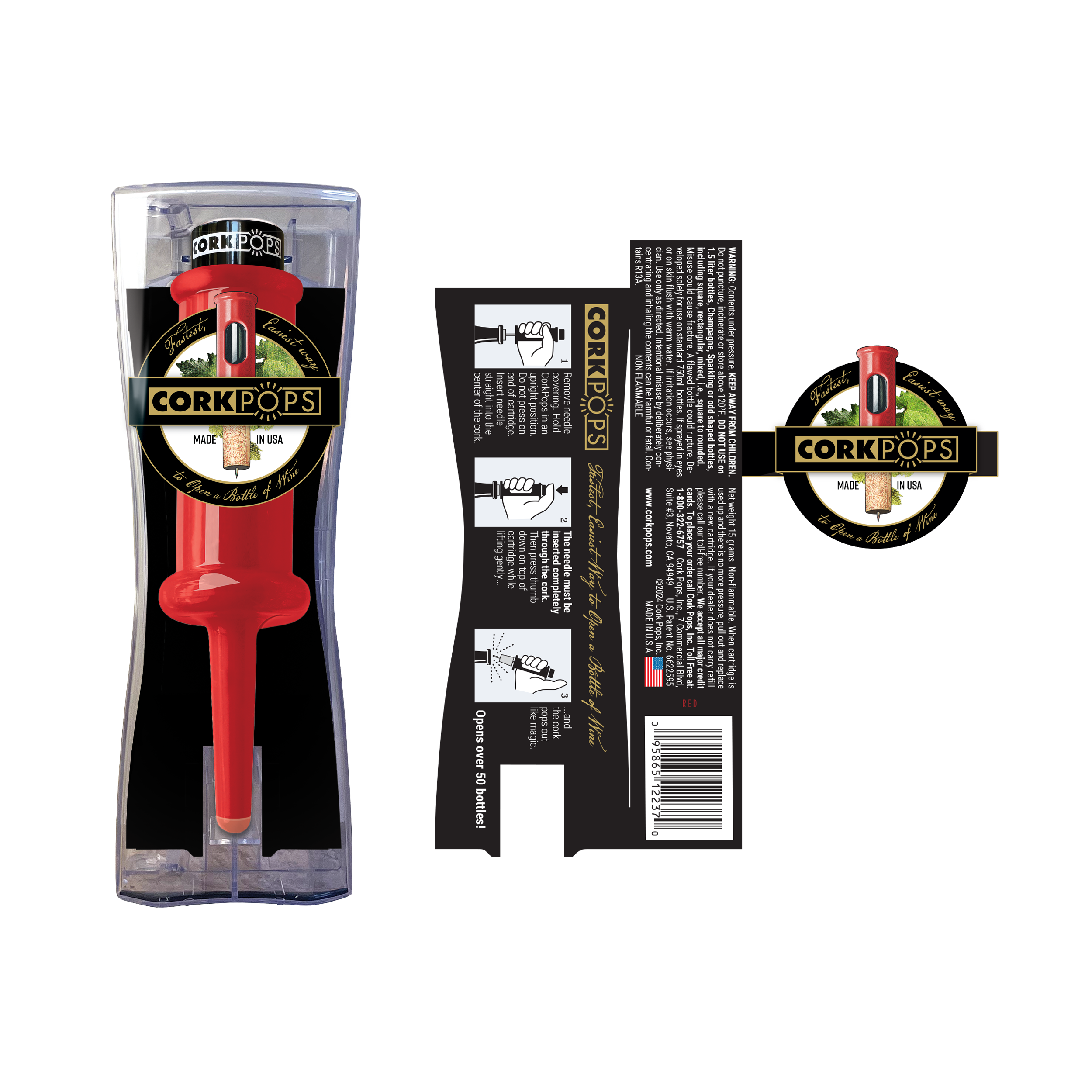 Cork Pops Original Red | Cork Pops Inc.