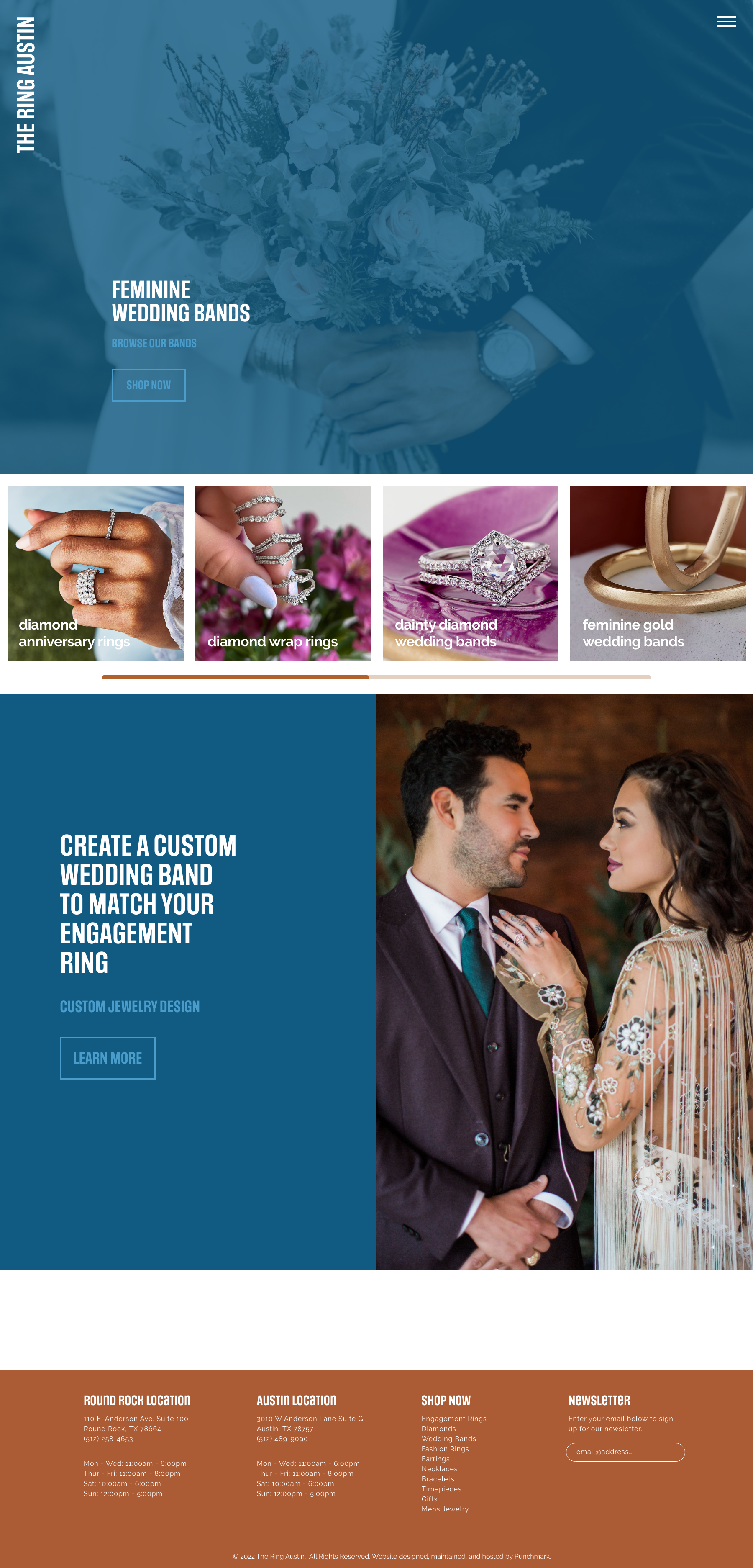 Wedding Band Landing Page