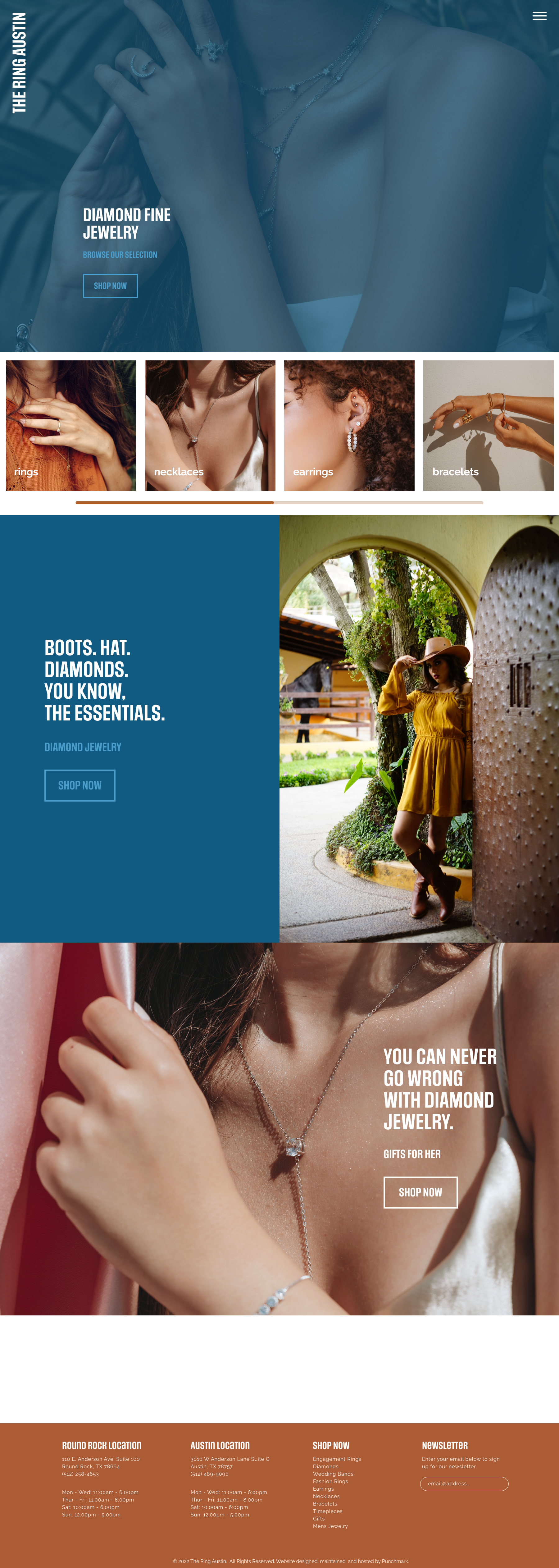 Diamond Fine Jewelry Landing Page