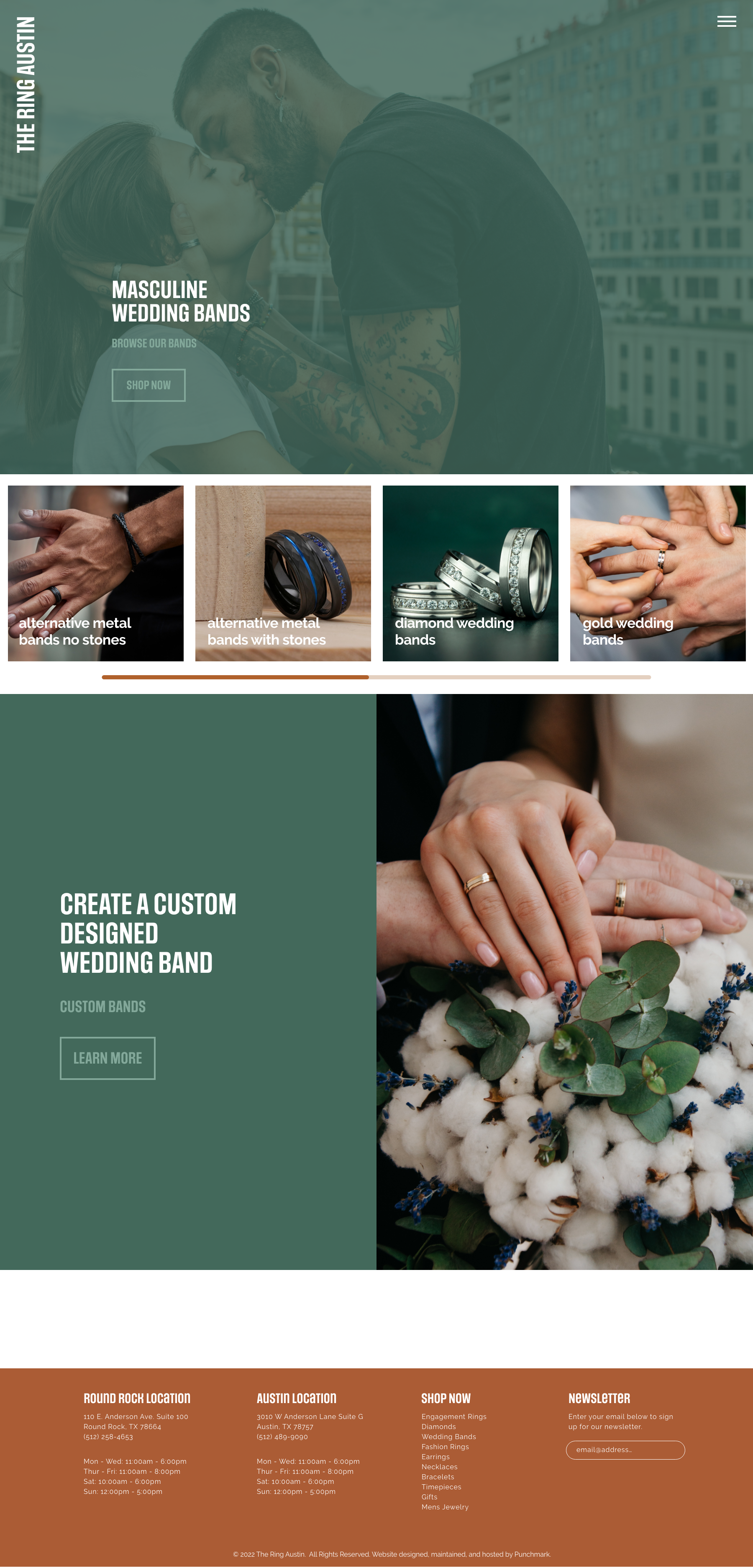 Wedding Band Landing Page