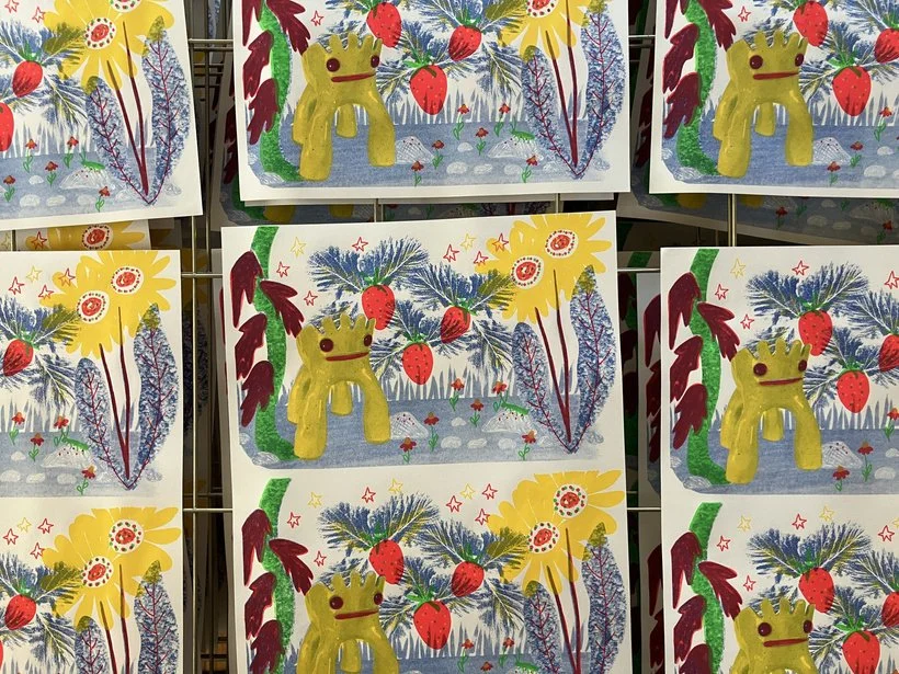 BTS stills from Patreon of artwork by Melissa Dettloff