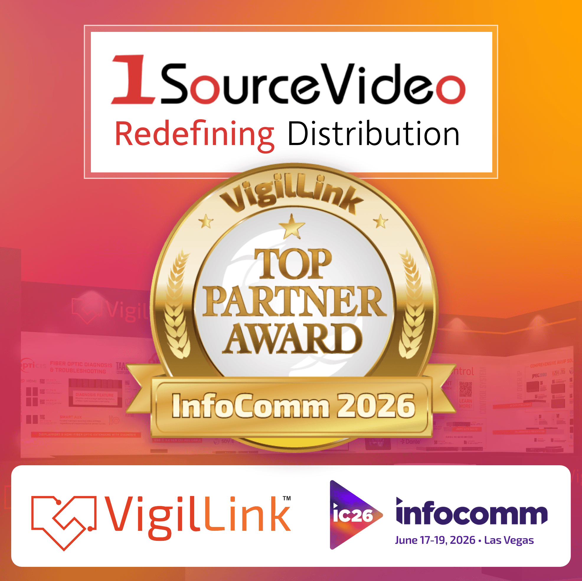 1SourceVideo Awarded Top Partner Award - InfoComm 2026