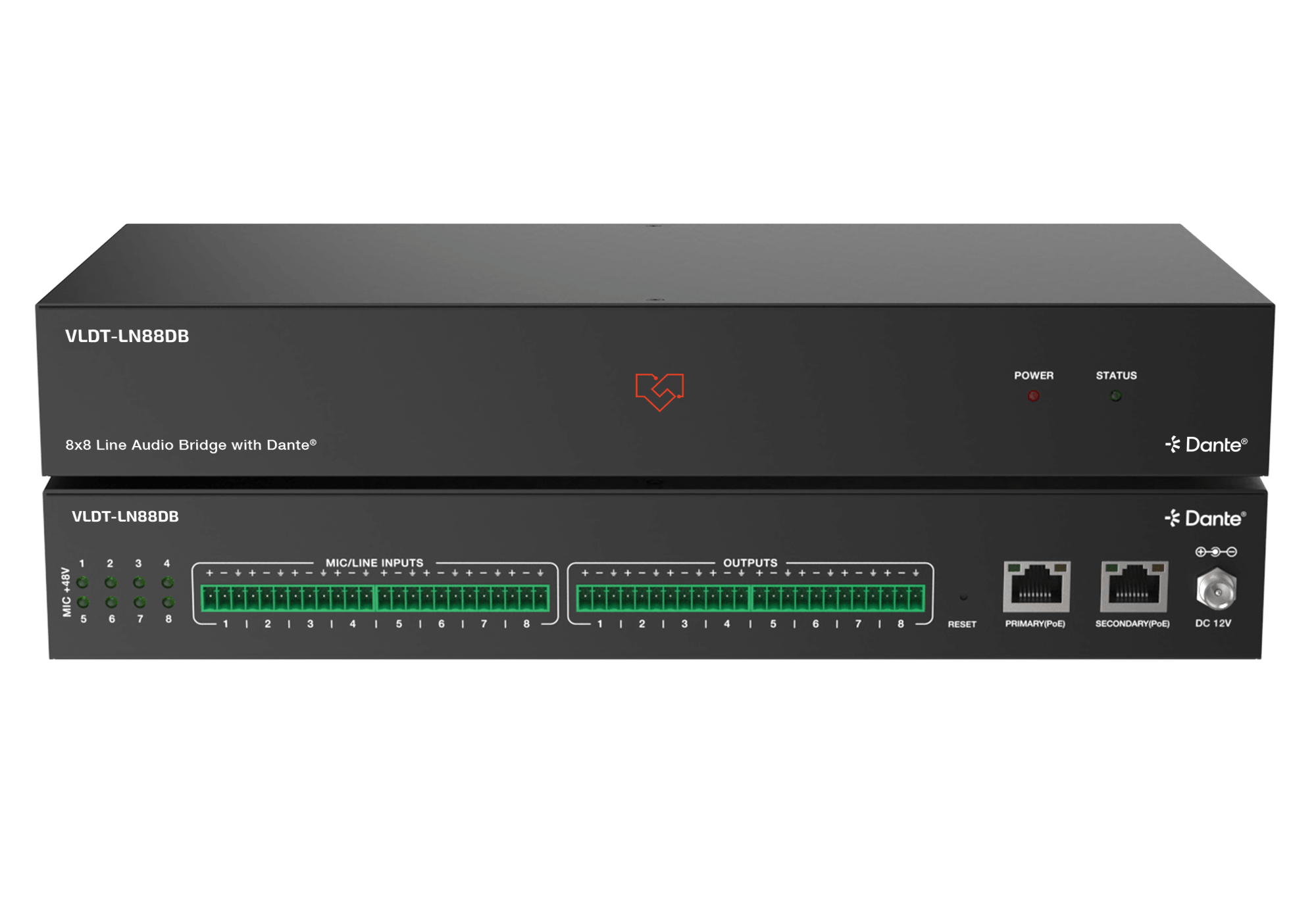 VLDT-LN88DB Front and back panels