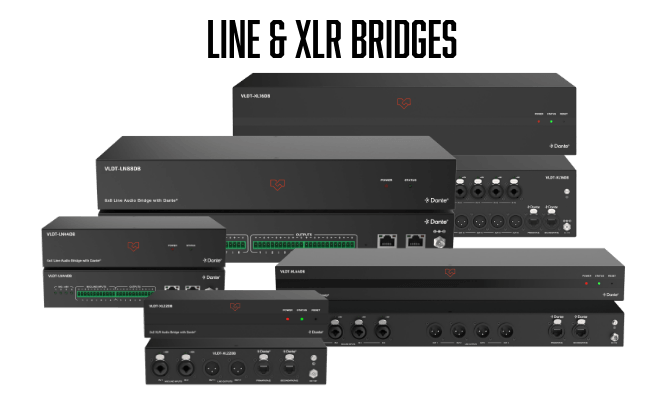 XLR and Line Audio bridge family