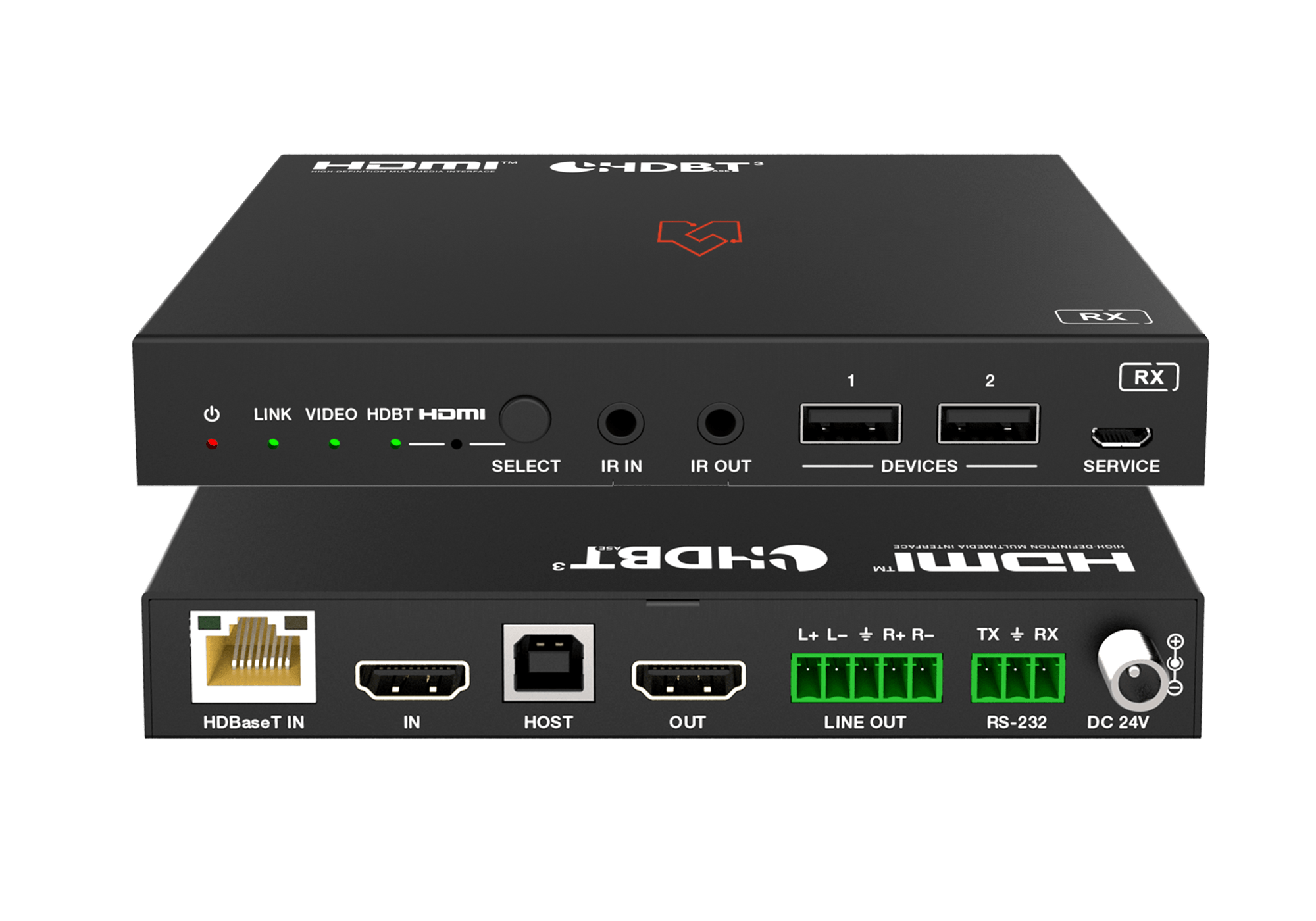 VLPT-51HT70 Receiver Unit front and back
