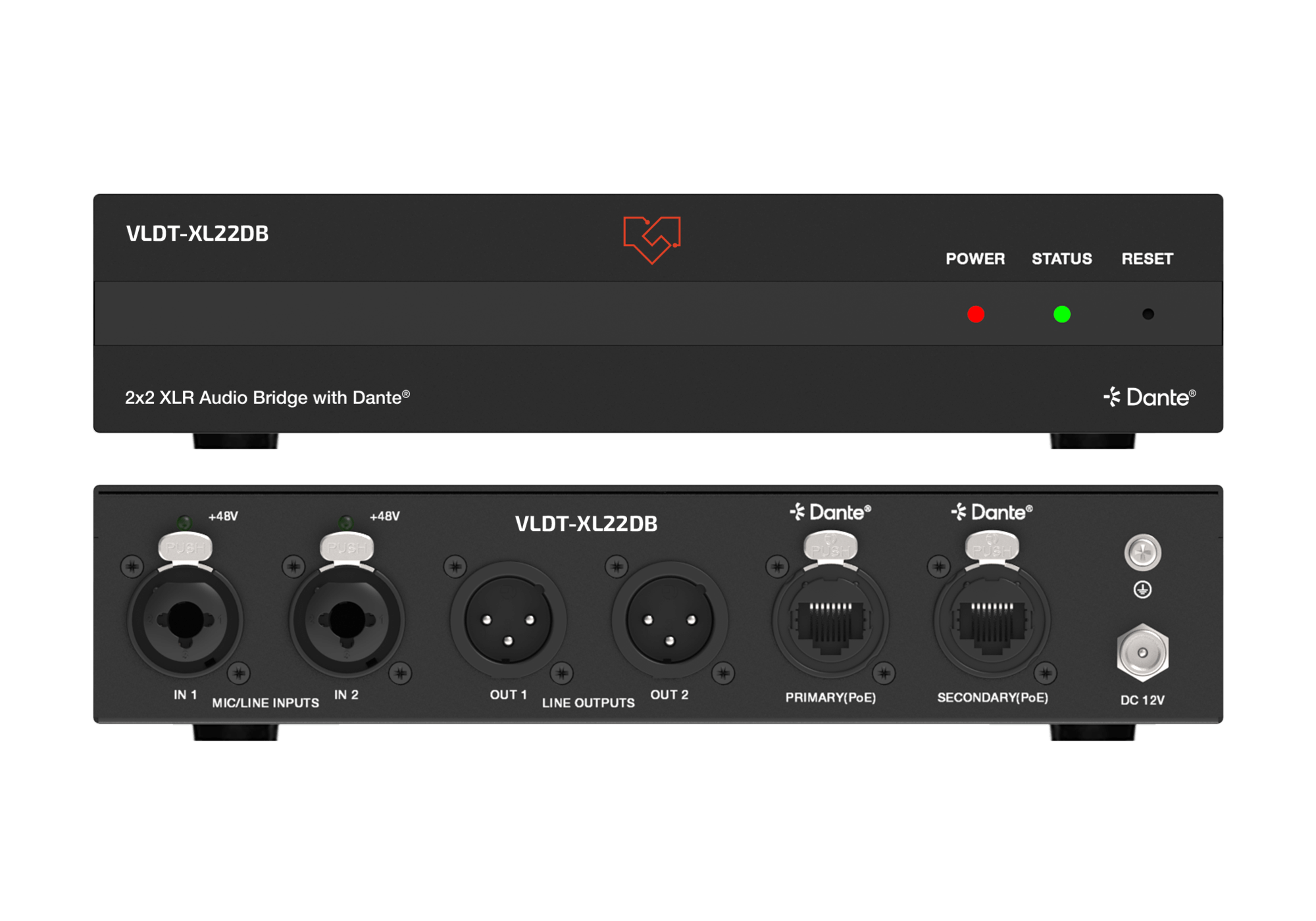 VLDT-XL22DB Front and Back