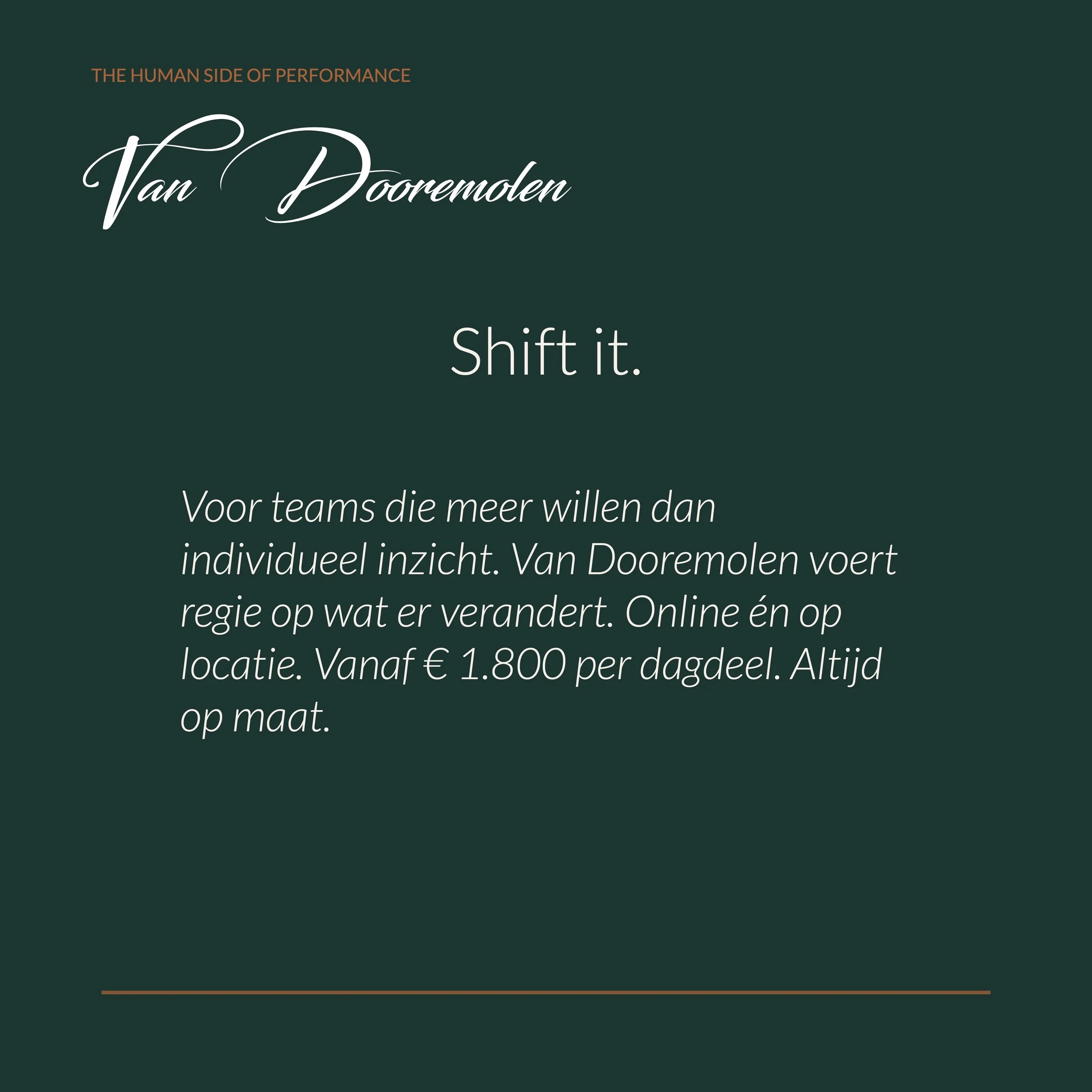 Shift it.