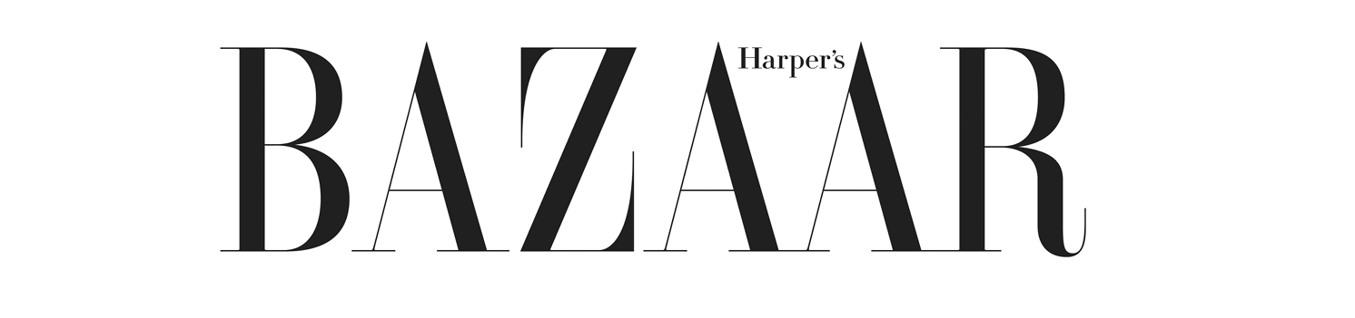 Cover of Harper's Bazaar magazine featuring the magazine title in large black letters on a white background.