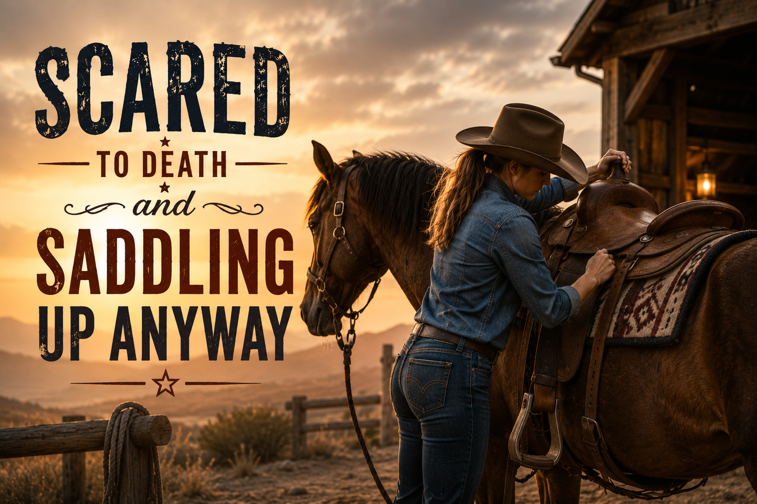 Scared to Death and Saddling Up Anyway