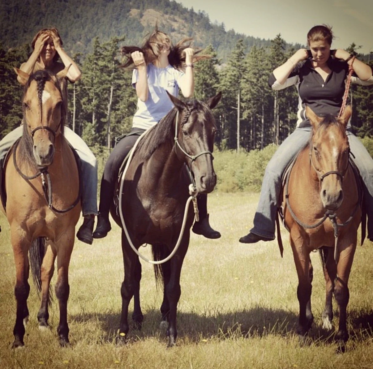 2013 fixing our hair riding.jpg