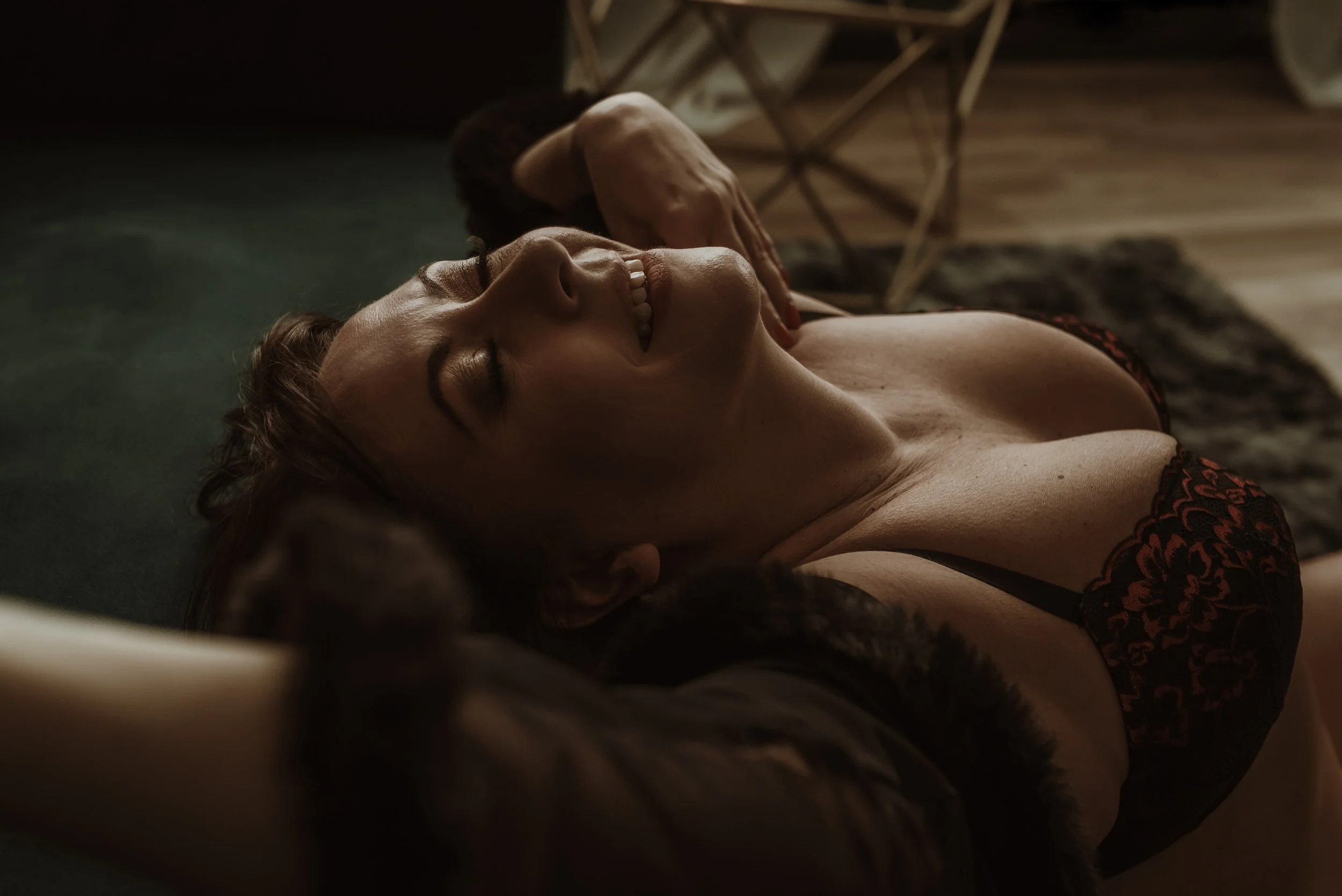 Boudoir photography Glasgow — guided studio session detail