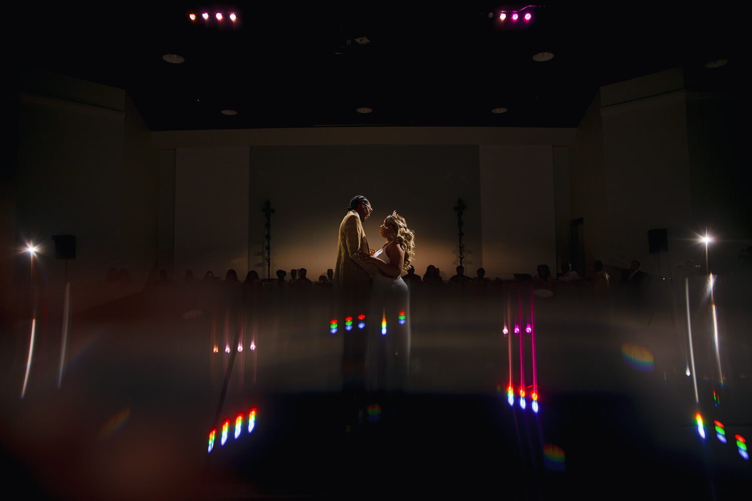 bride and groom first dance at colorado springs wedding