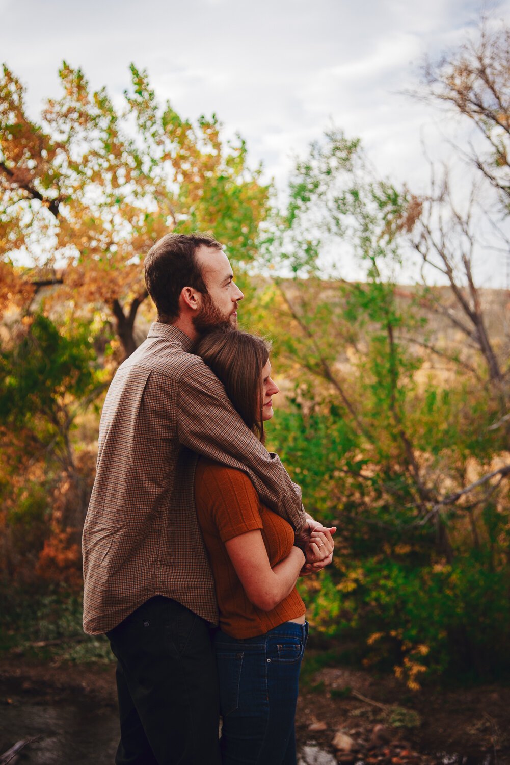 South Mesa Trailhead - Boulder, Colorado Colorful Fall Engagement Photos