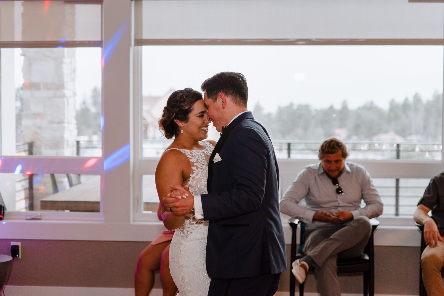 Colorado Springs, Colorado intimate wedding reception photos