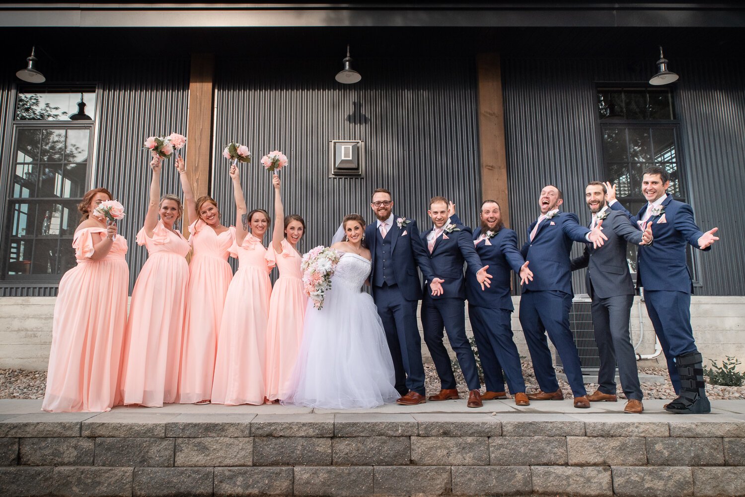 the windsor mill wedding party photos