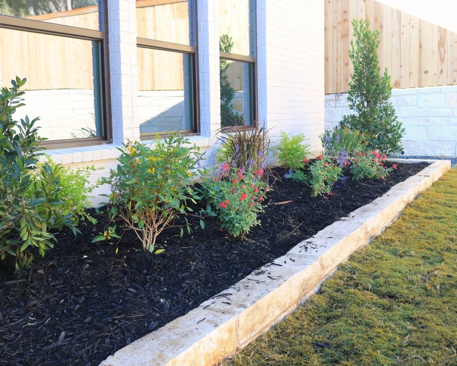 Garden bed project in Boerne Texas