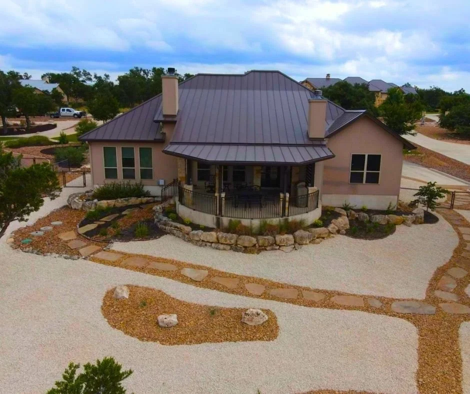 hardscaping in Texas hill country