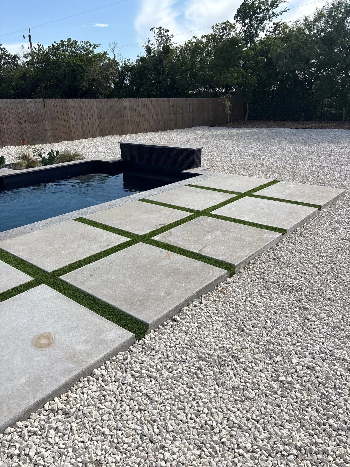 pool concrete project in the reserve at copper canyon