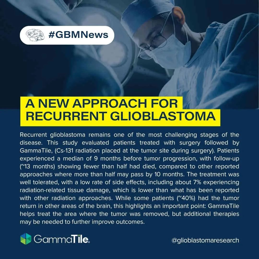 ​A New Approach For Recurrent Glioblastoma