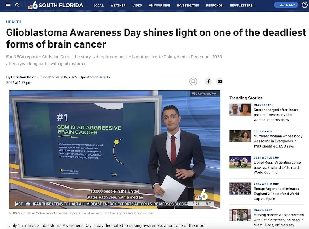 Glioblastoma Awareness Day shines light on one of the deadliest forms of brain cancer