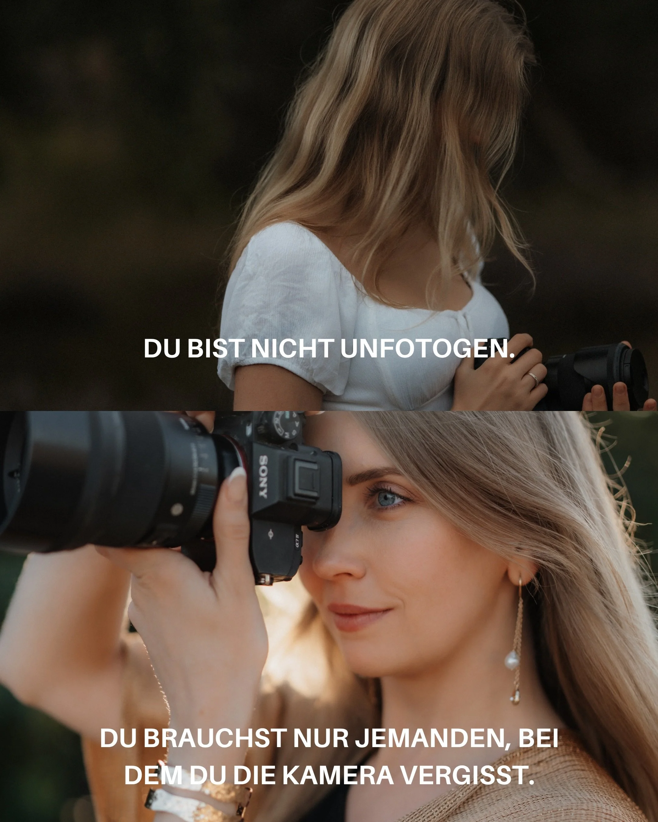 Ich will nicht, dass du auf deinen Bildern einfach nur gut aussiehst. Ich will, dass du dich erkennst ❤️&zwj;🔥
Deshalb starten meine Shootings nicht mit &bdquo;Stell dich mal dahin&ldquo; sondern mit Kakao, quatschen, ankommen und irgendwann komplet