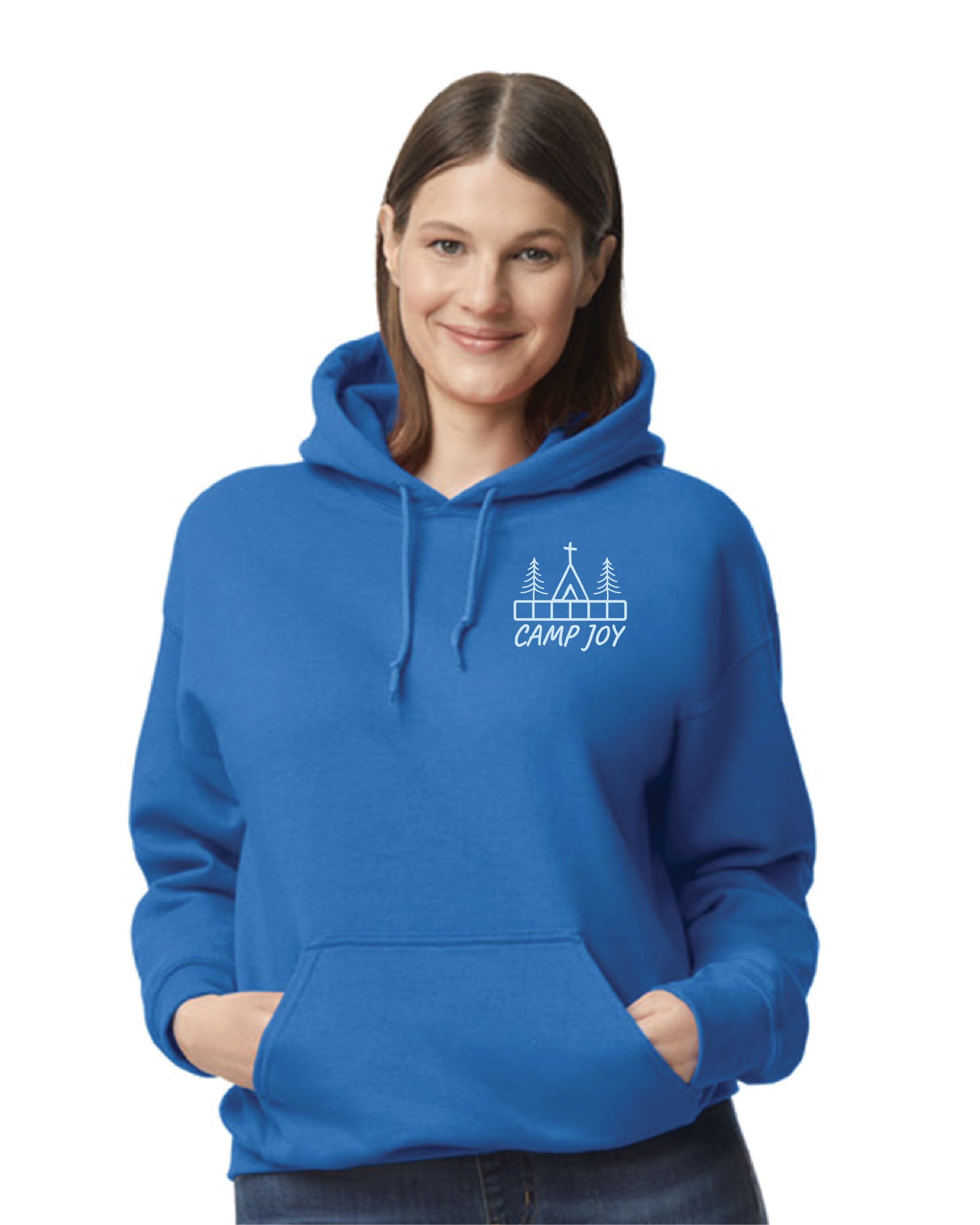 Joy Dictionary Royal Blue Hoodie Icy Blue Print Adult Front.png