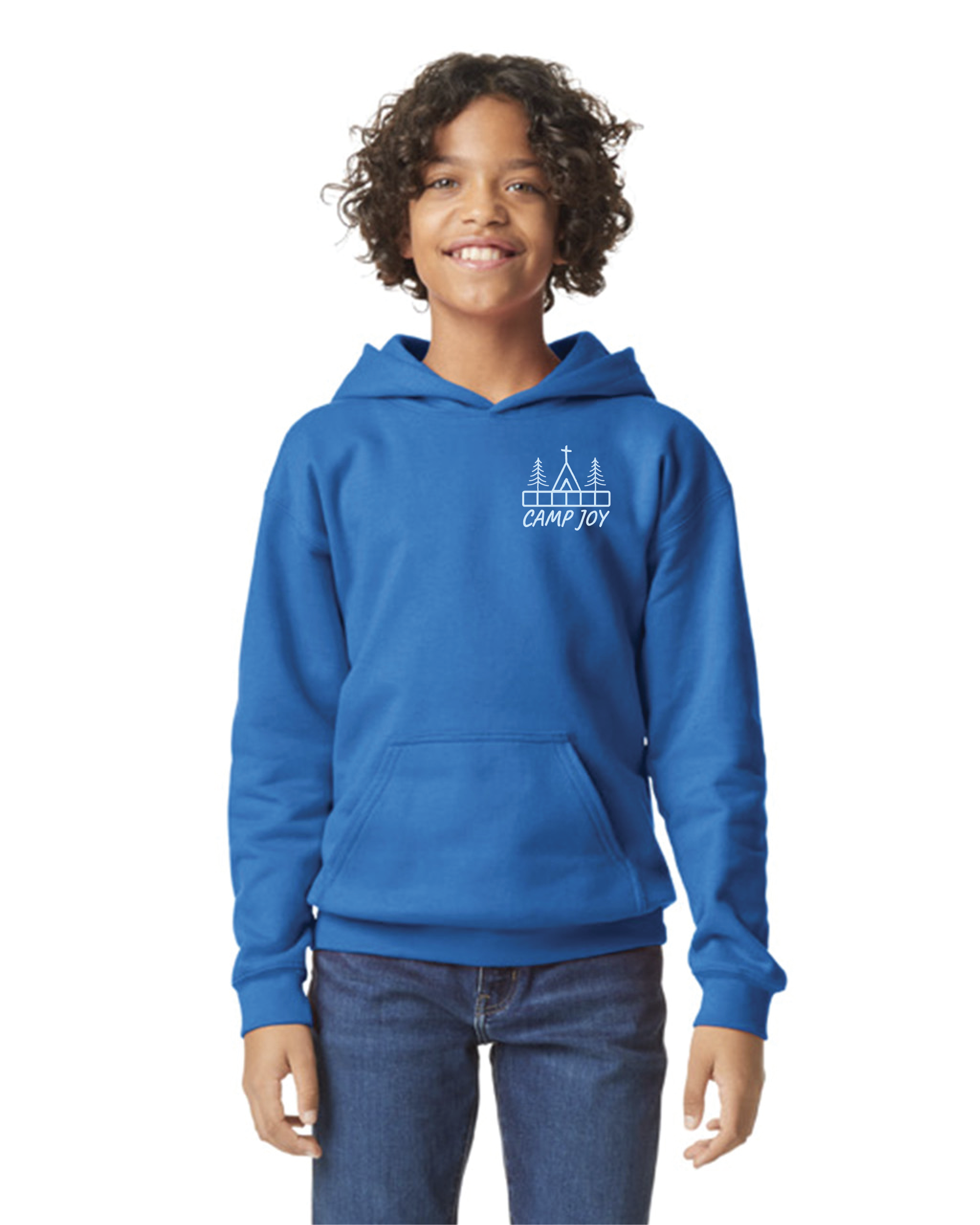 Joy Dictionary Royal Blue Hoodie Icy Blue Print Youth Front.png