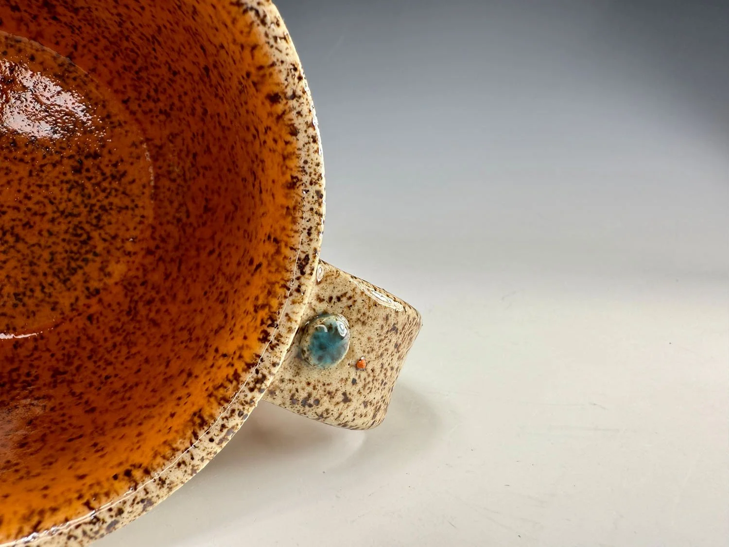 Orange liner of Tropical stoneware mug