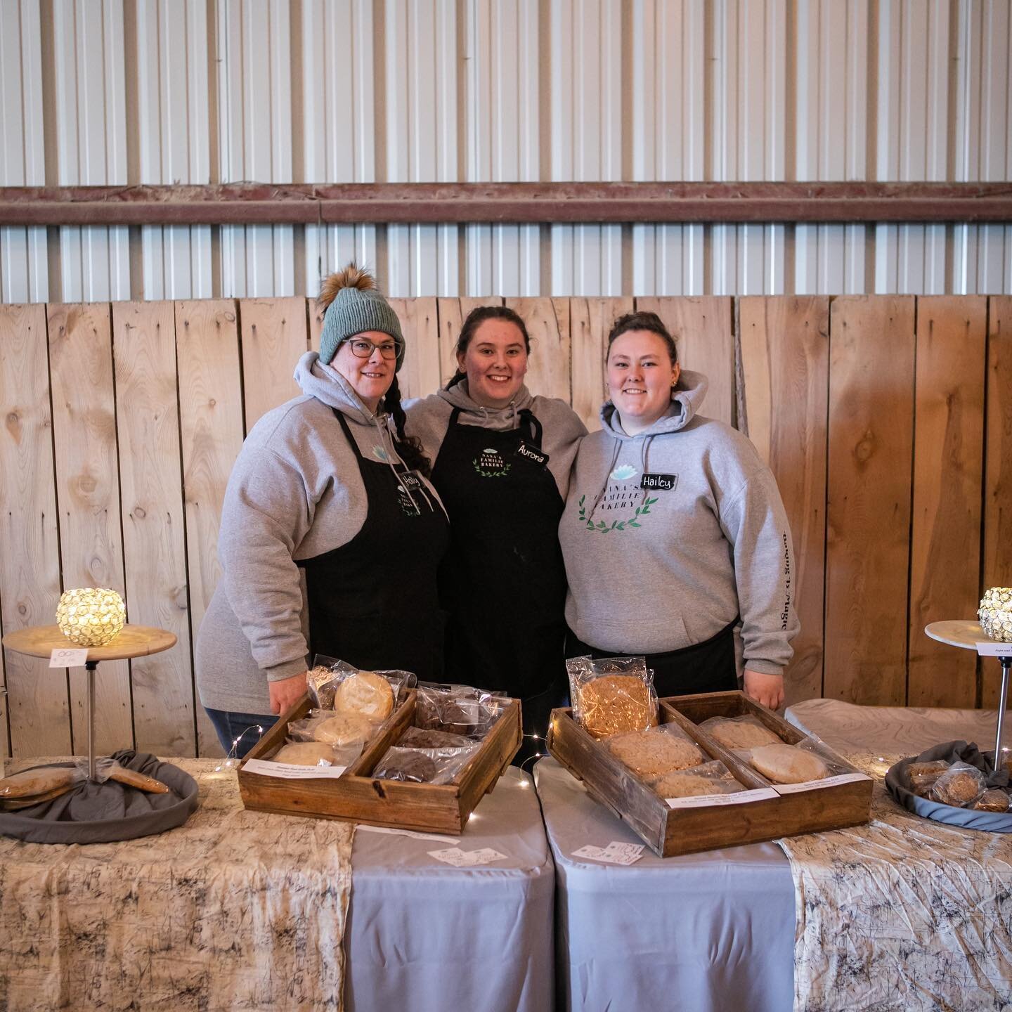 Whether you snack while you&rsquo;re shopping or take home a treat to enjoy later, @nanasfamiliebakery is your one-stop-sweet-shop! Kassi loves to snack on one of their white chocolate raspberry scones throughout the market day, and Katie always love