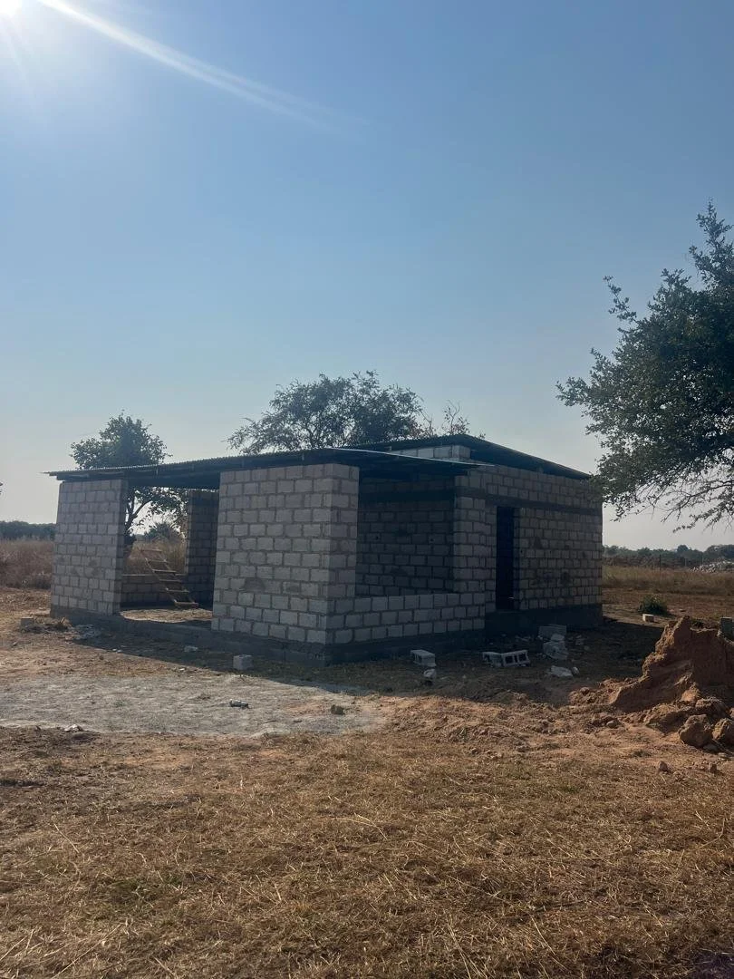  Initial progress on the women's shop, including storage, an office, sales room, and back open veranda where a tea shop for gathering and workshops will be installed