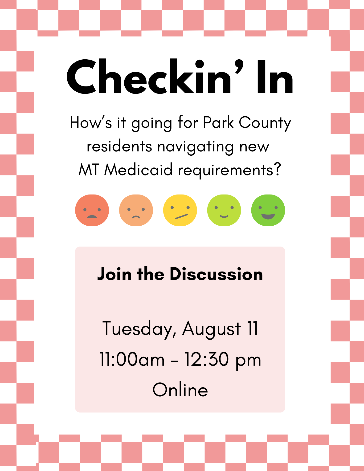 Medicaid Changes Check-In