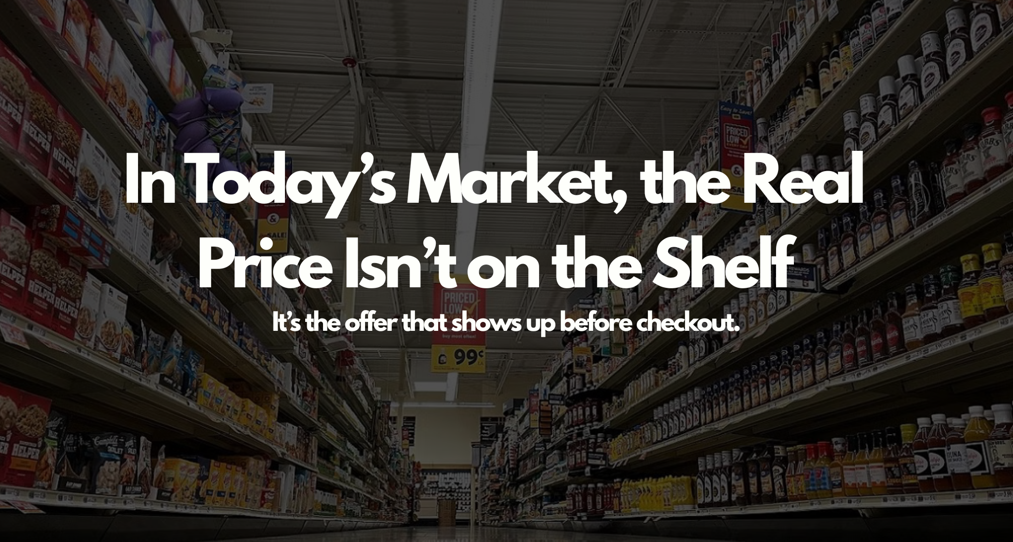 Pricing Is No Longer in the Price Tag