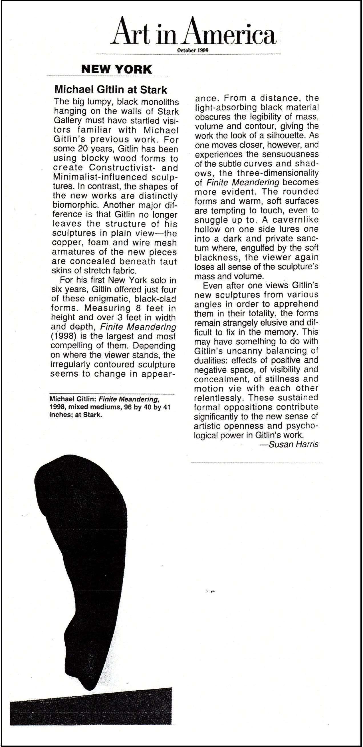 ART IN AMERICA, Oct 1998