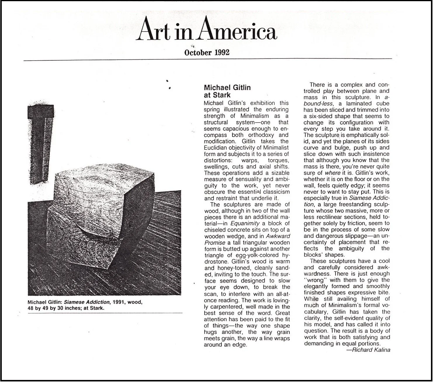 ART IN AMERICA, Oct 1992