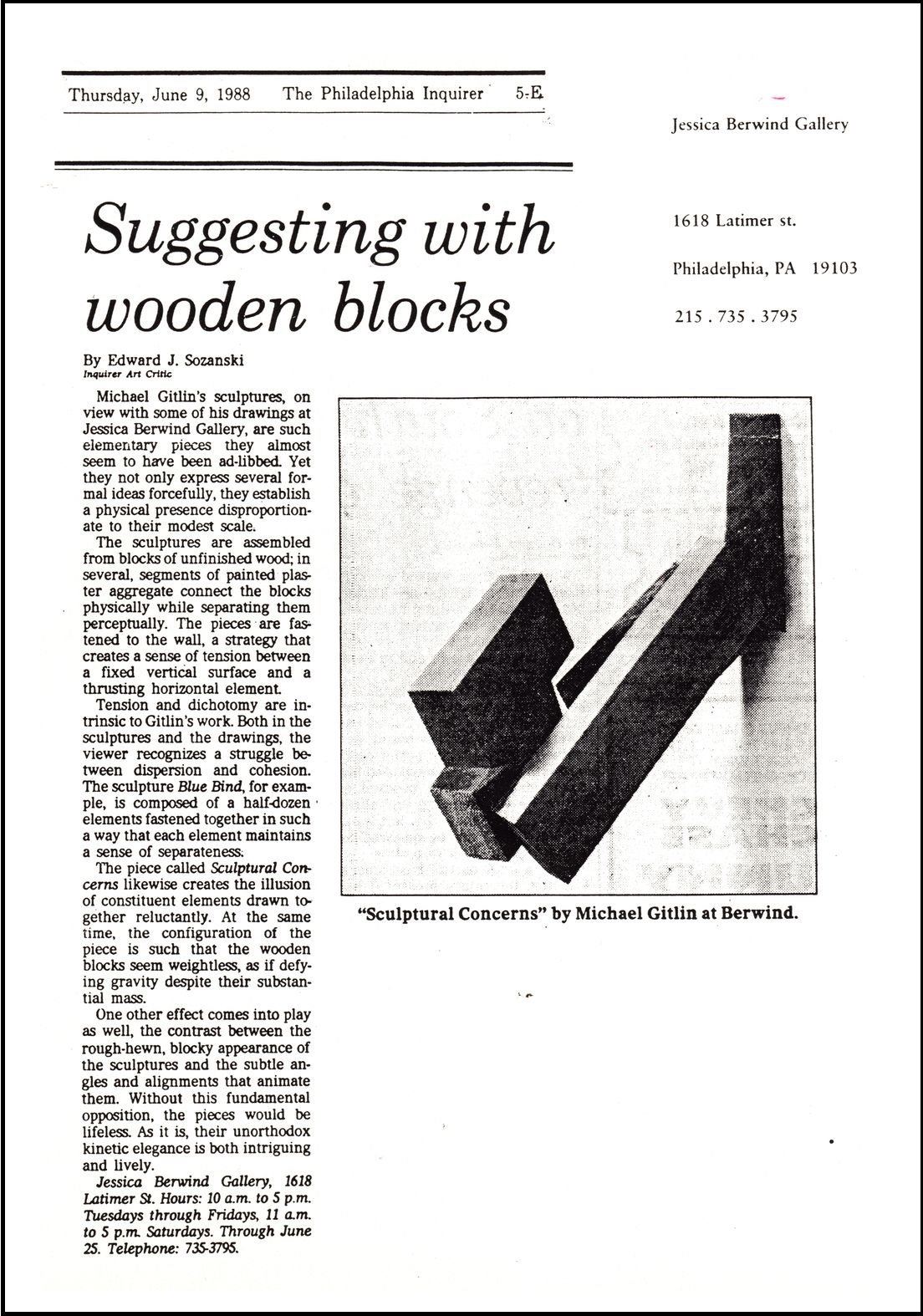 THE PHILADELPHIA ENQUIRER, 1988 