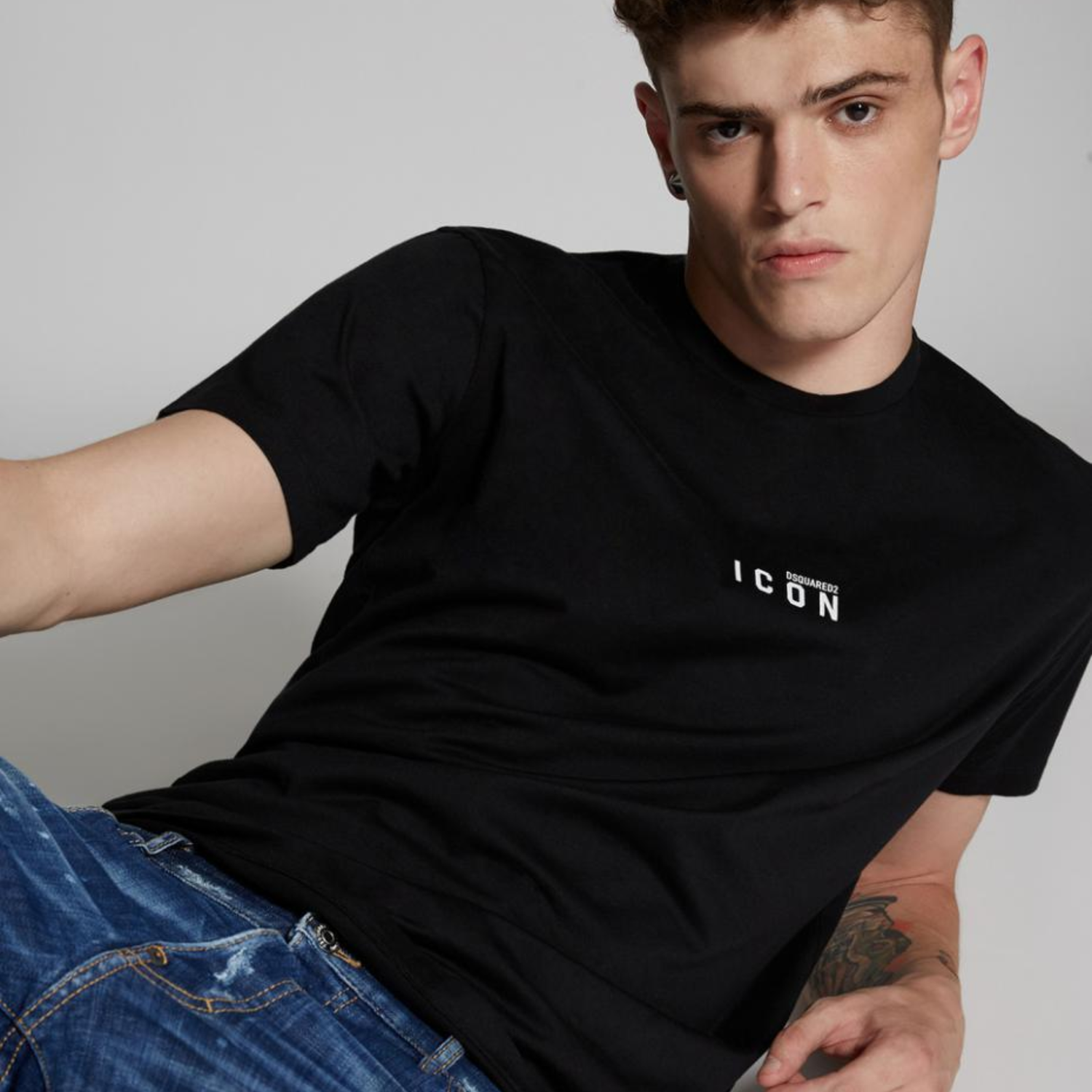 Dsquared2 Tshirt Maglietta Dsquared Icon Icon Logo Print Cotton