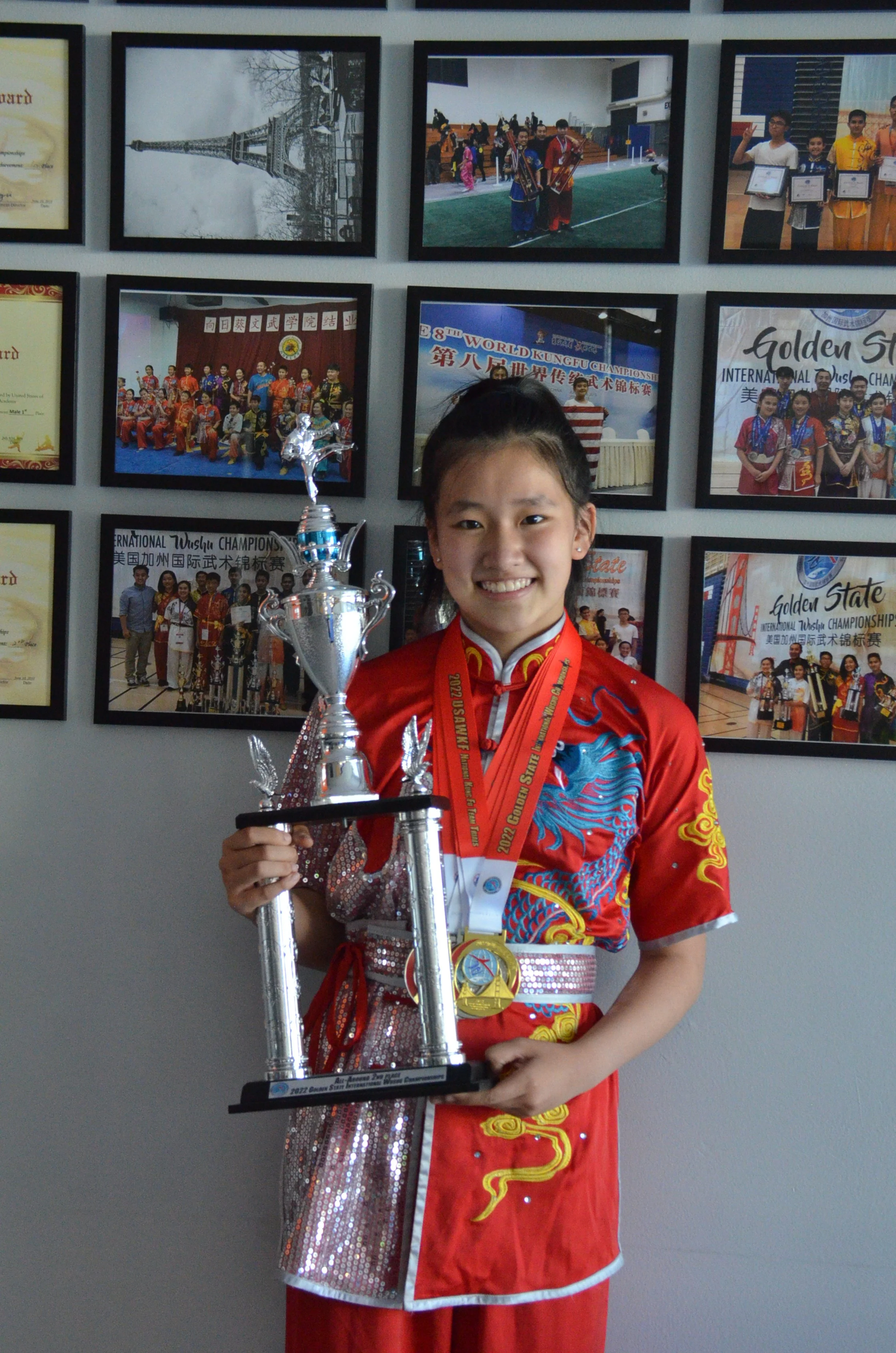 2022 Traditional all-around second place for 13-15 age group (F)