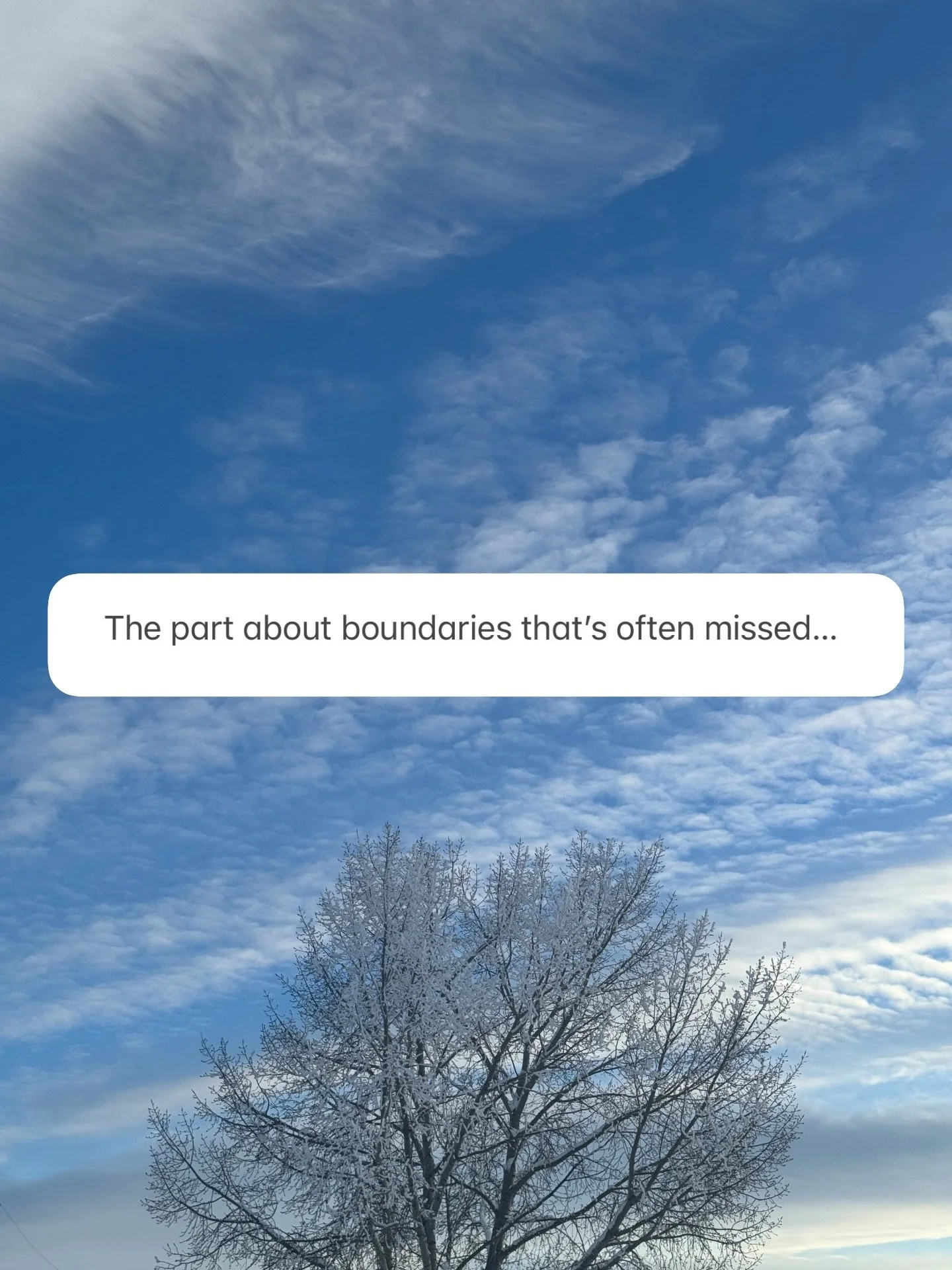 Boundaries aren&rsquo;t just about saying &ldquo;no&rdquo;&hellip; 
They&rsquo;re about staying connected to what matters.
✨
Let&rsquo;s bring back the nuance, especially during the holidays.