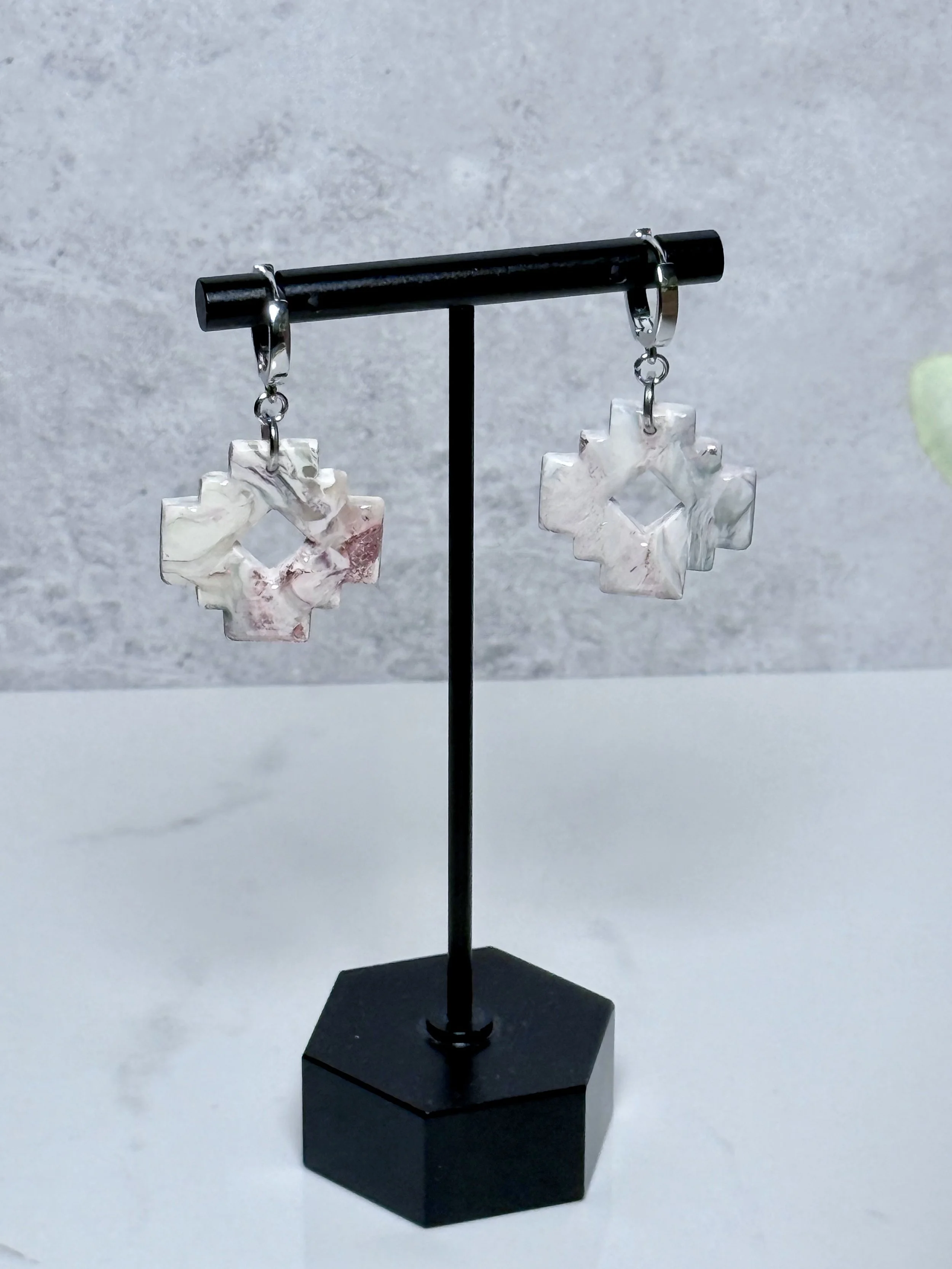 Charmed: Artisan Pink and White Marbled