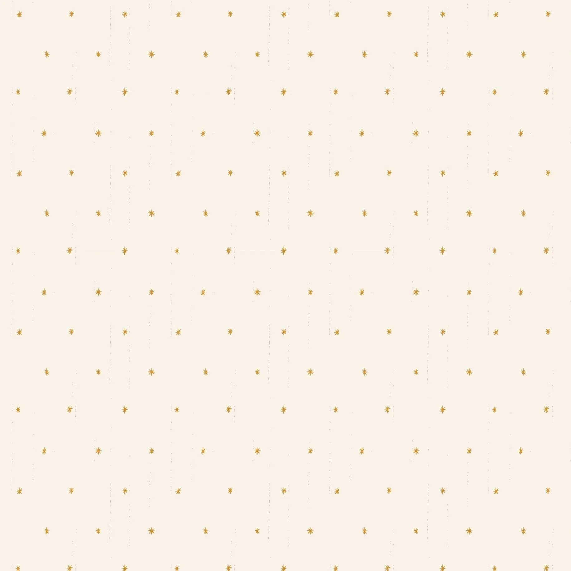 A light beige background with a pattern of small, gold, starburst-like shapes arranged in a grid.