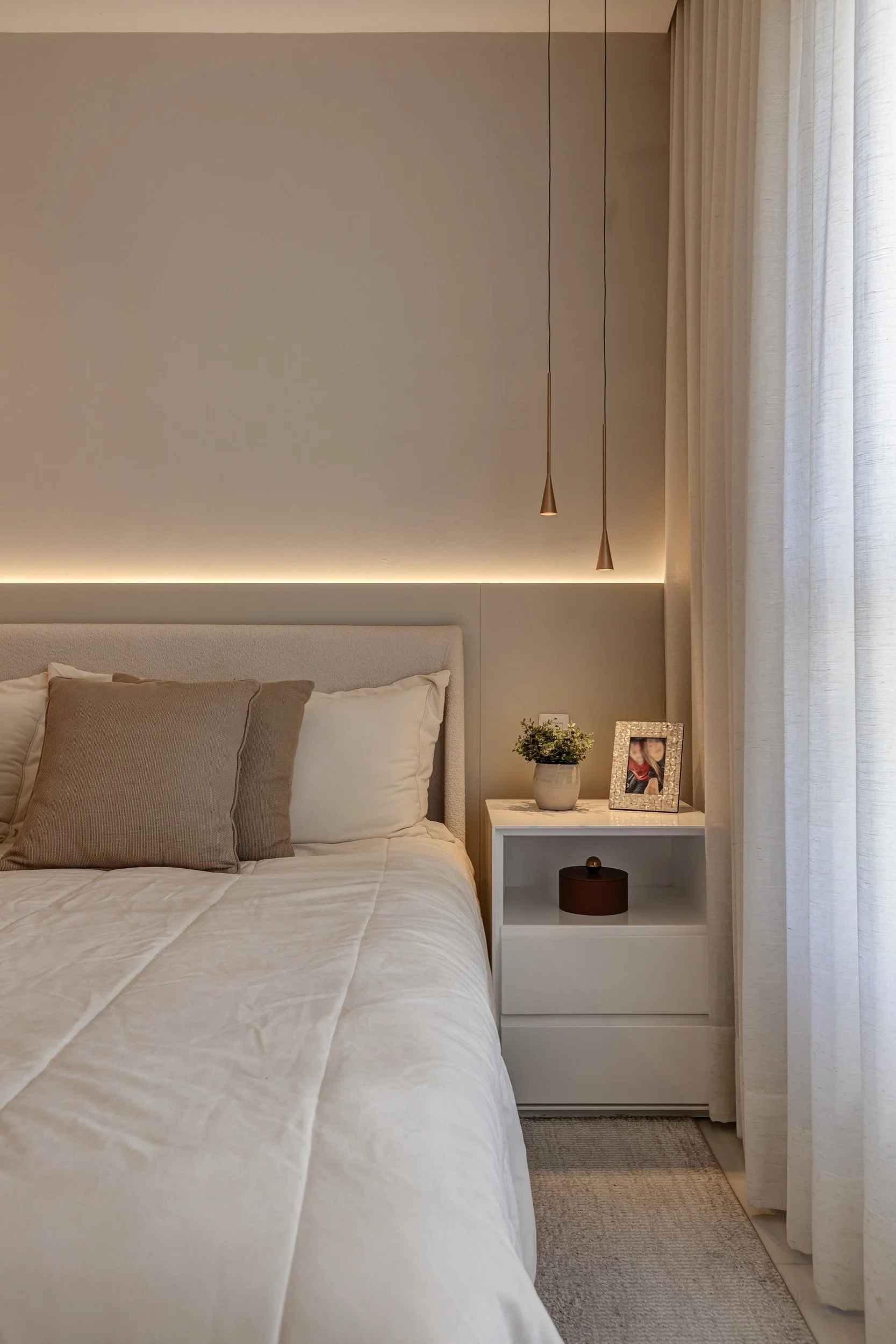 Reforma Apartamento - Villaggio Panamby - Horto Florestal - Detalhe Suíte Master - Pinheiro Martinez Arquitetura