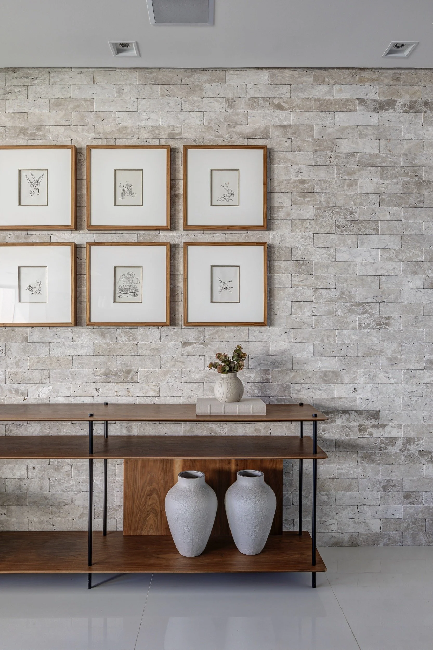 Reforma Apartamento - Villaggio Panamby - Horto Florestal - Living Tria Galeria - Pinheiro Martinez Arquitetura