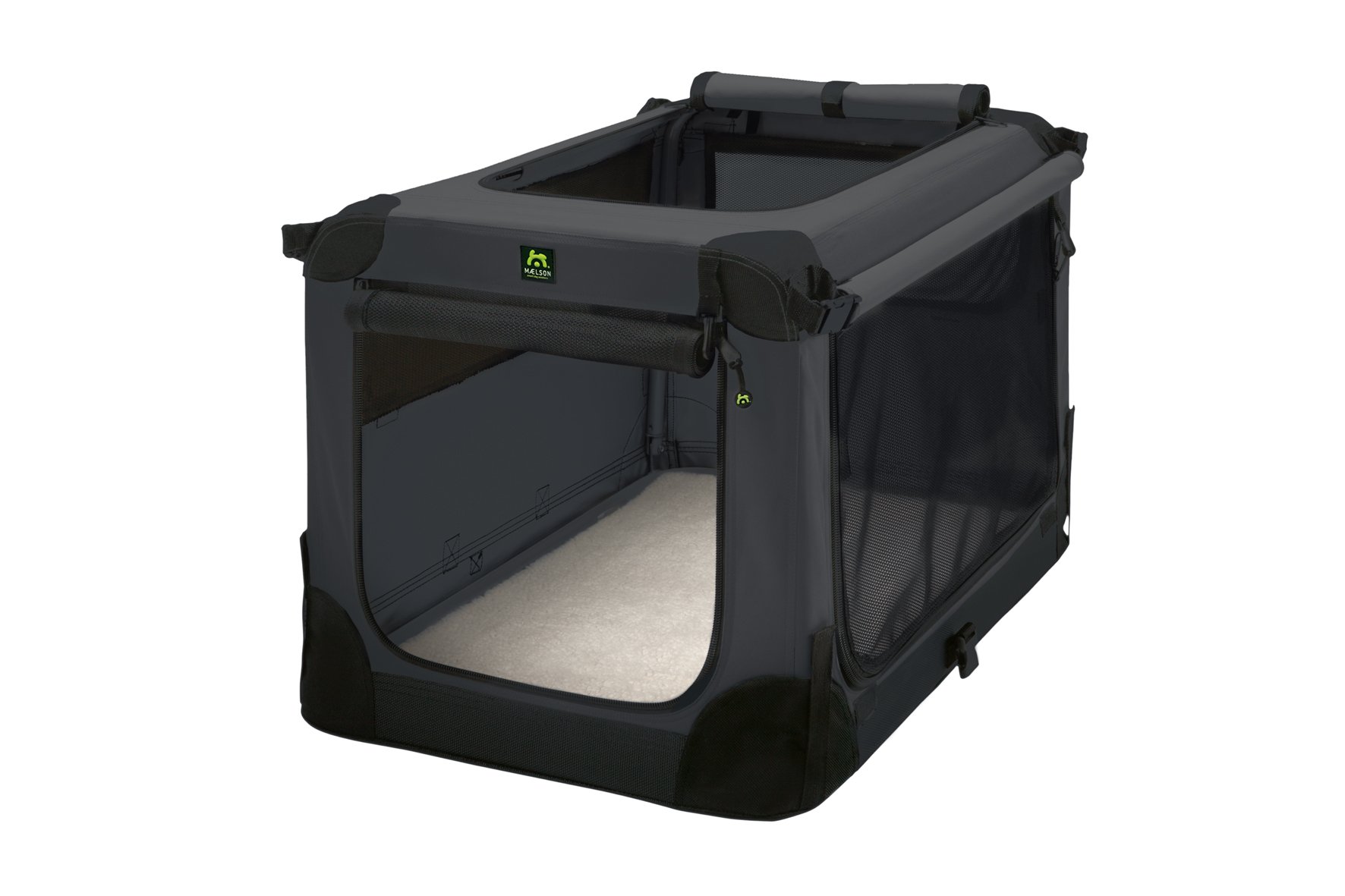 MAELSON Soft Kennel faltbare Hundebox - Anthracite