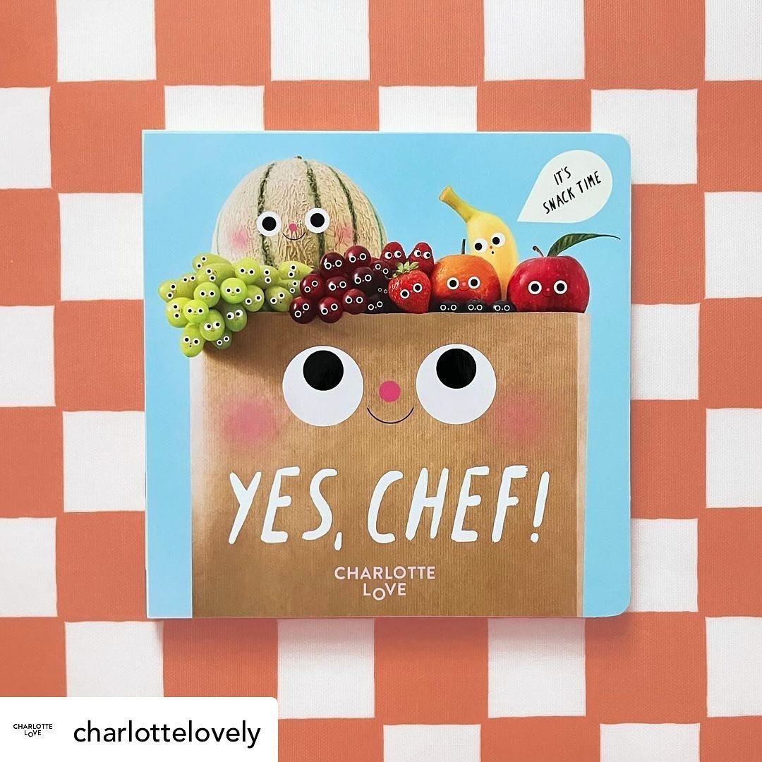 REPOST from @charlottelovely: I just received an advance copy of my book YES CHEF! With @penguinukbooks #grossetanddunlap 
A call-and-response board book that introduces kids to simple cooking skills. With colorful pages and simple text. Out November