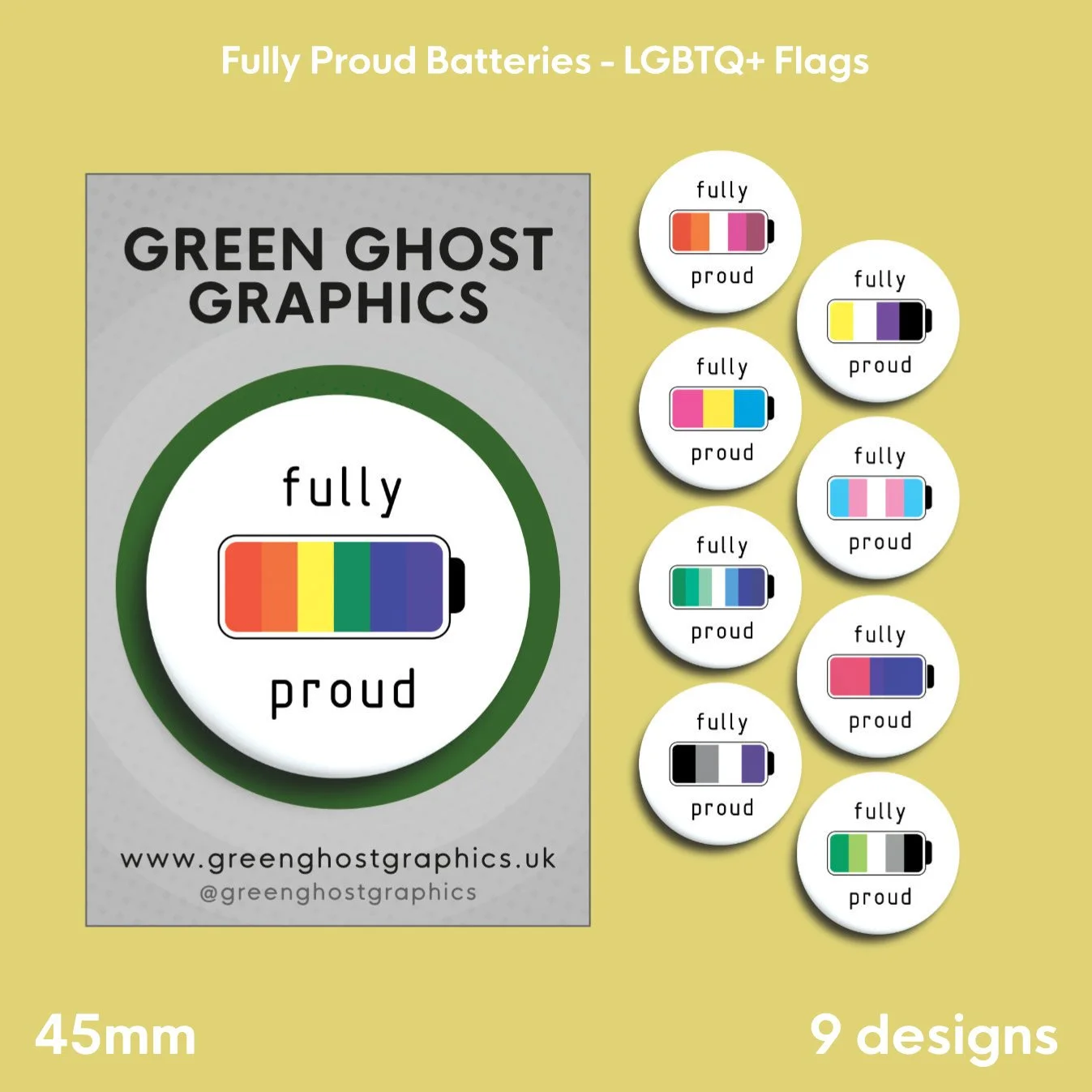 Fully Proud Batteries - LGBTQ+ Flags
