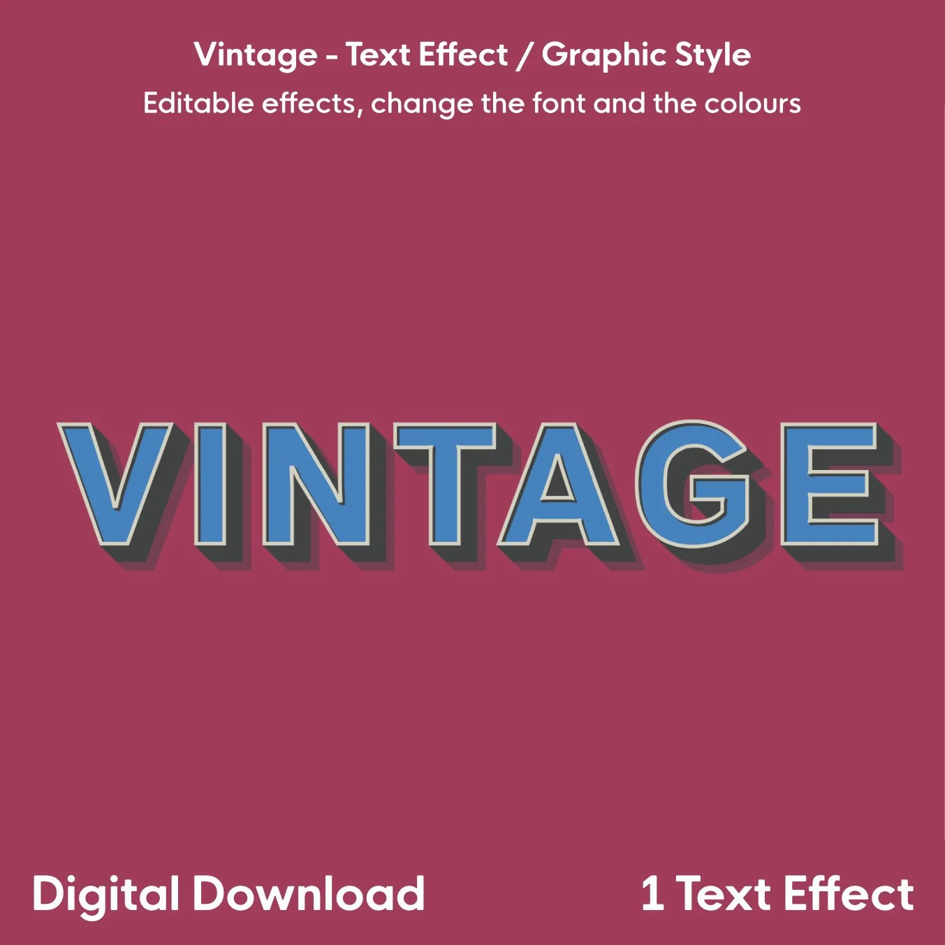 Vintage - 1 Text Effect / Graphic Style