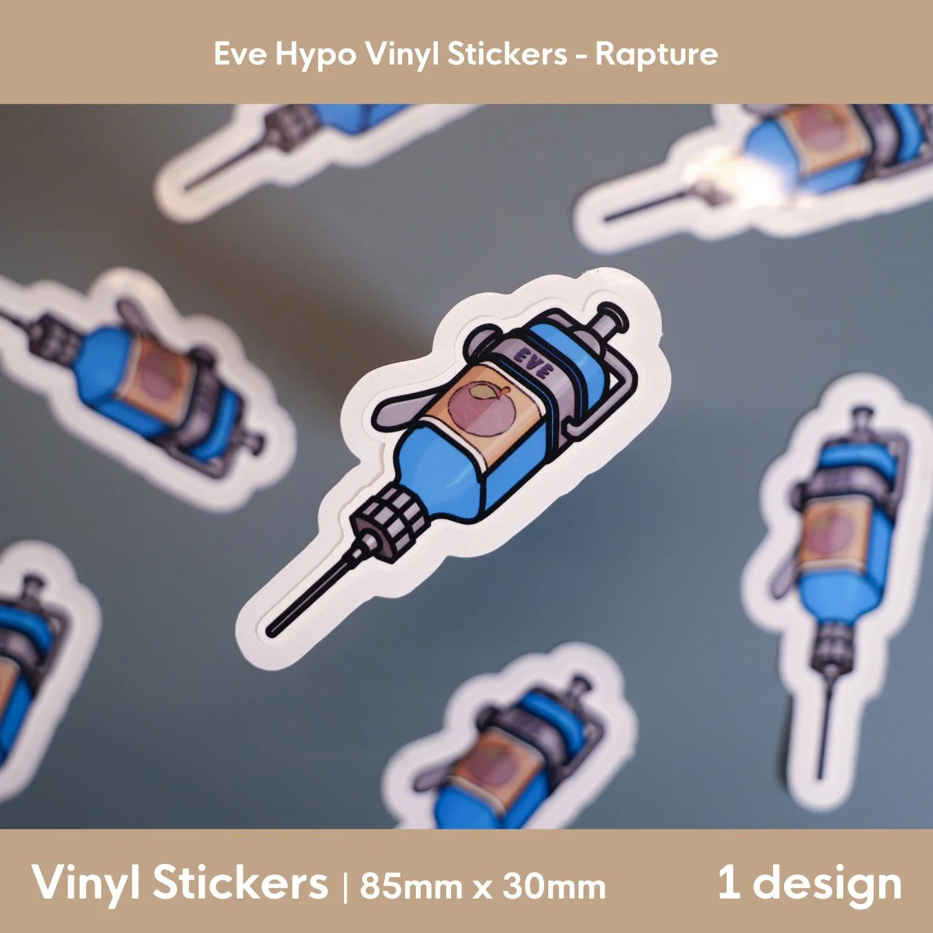 Rapture: Eve Hypo Vinyl Sticker | 85mm x 30mm